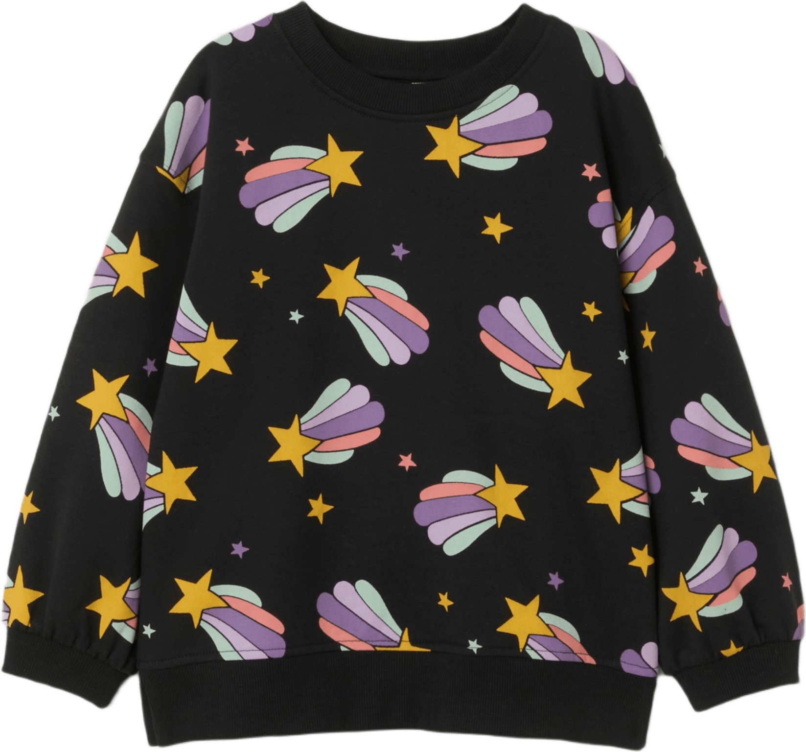 Collegetröja med tryck NICE, från RIKIKI, i färgen Star.