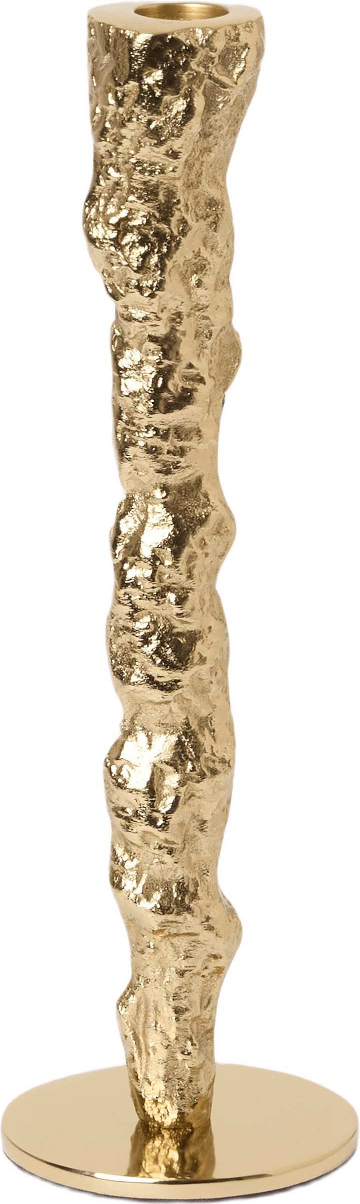 Ljusstake ABSTRACT 29 cm, från MANO ATELIER, i färgen Gold.