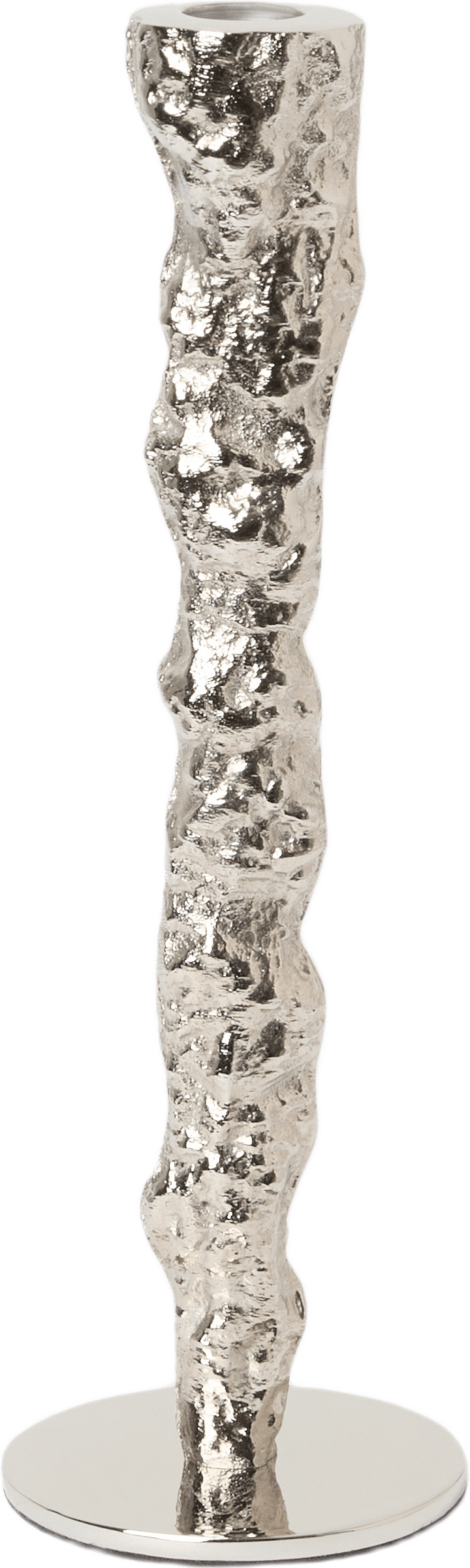 Ljusstake ABSTRACT 29 cm, från MANO ATELIER, i färgen Silver.