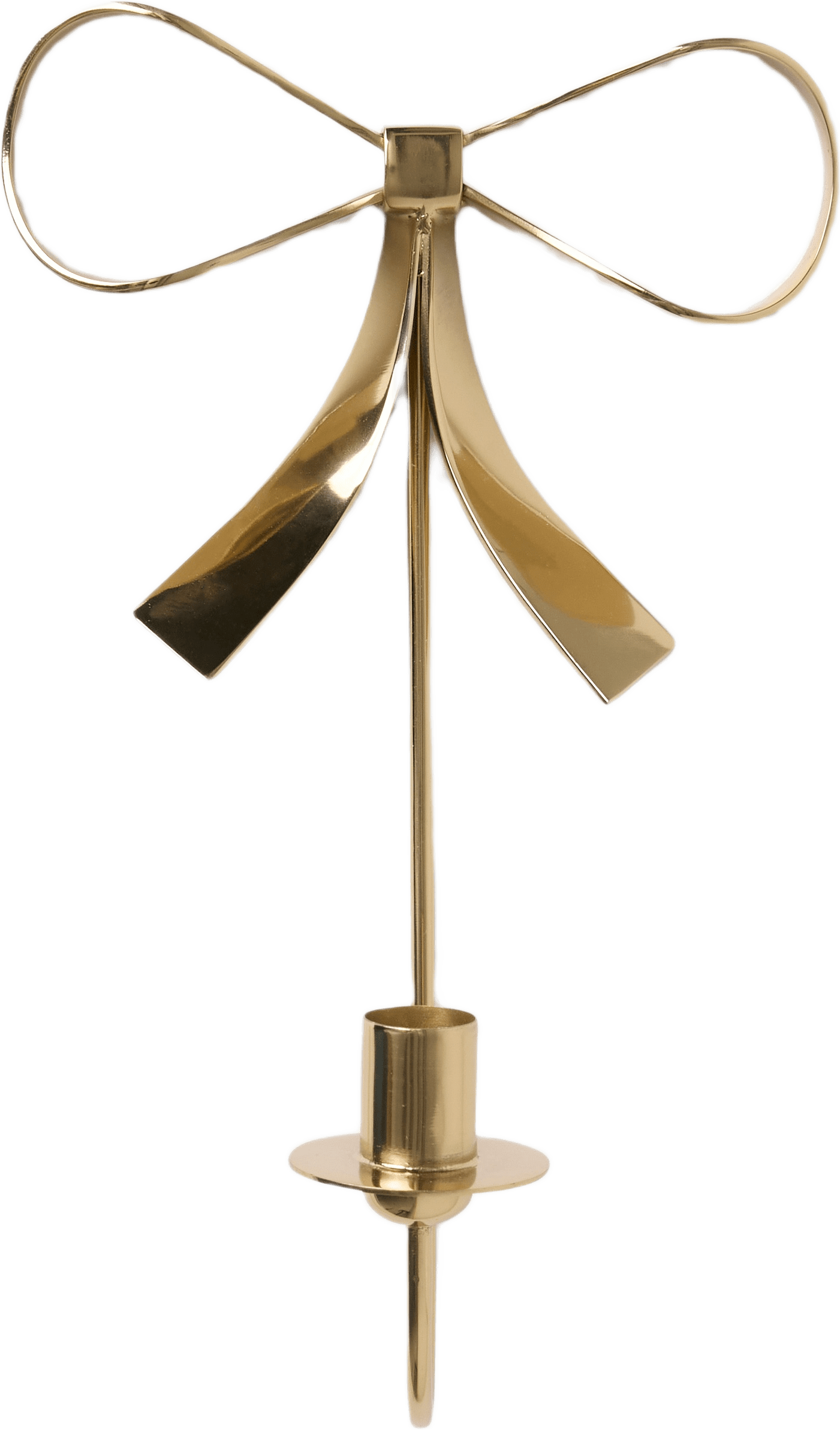 Väggljusstake BOW, från Åhléns Home, i färgen Gold.