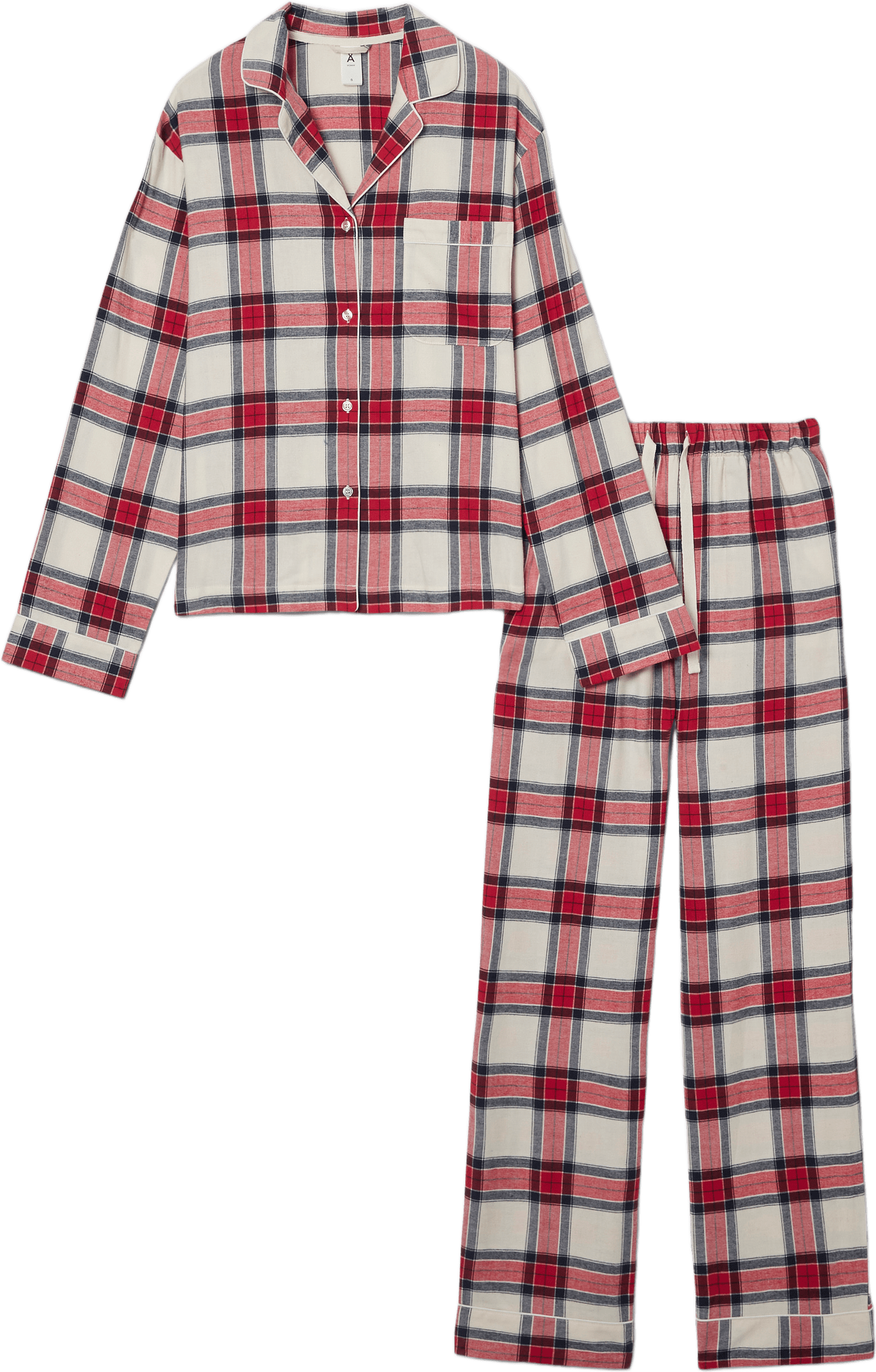 Flanellpyjamas unisex, från Å WOMAN, i färgen Check.