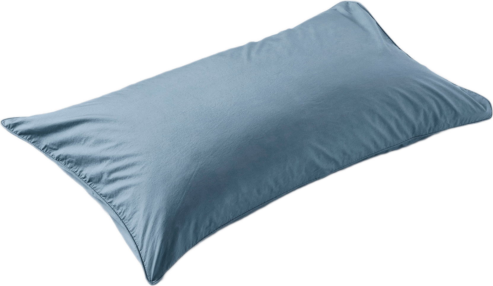 Enfärgat örngott i percale 50x90 cm, från VIDE, i färgen Mid Blue.