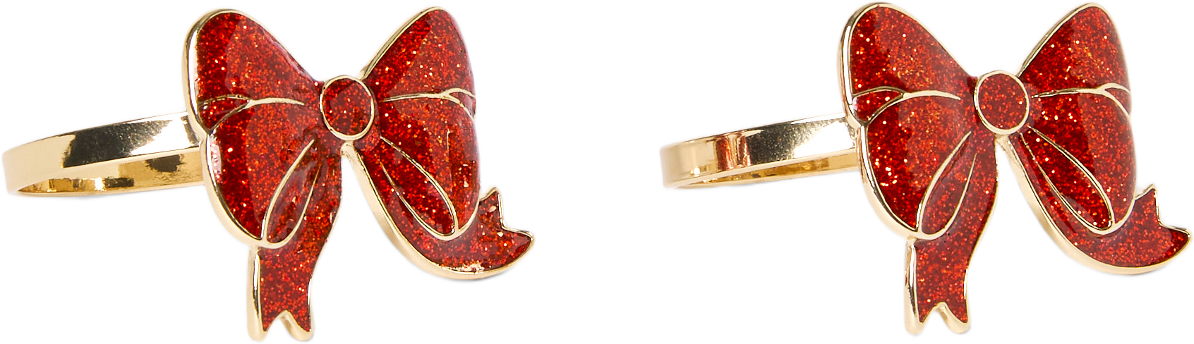 Servettring BOWIE, 2-pack, från Åhléns Home, i färgen Red.