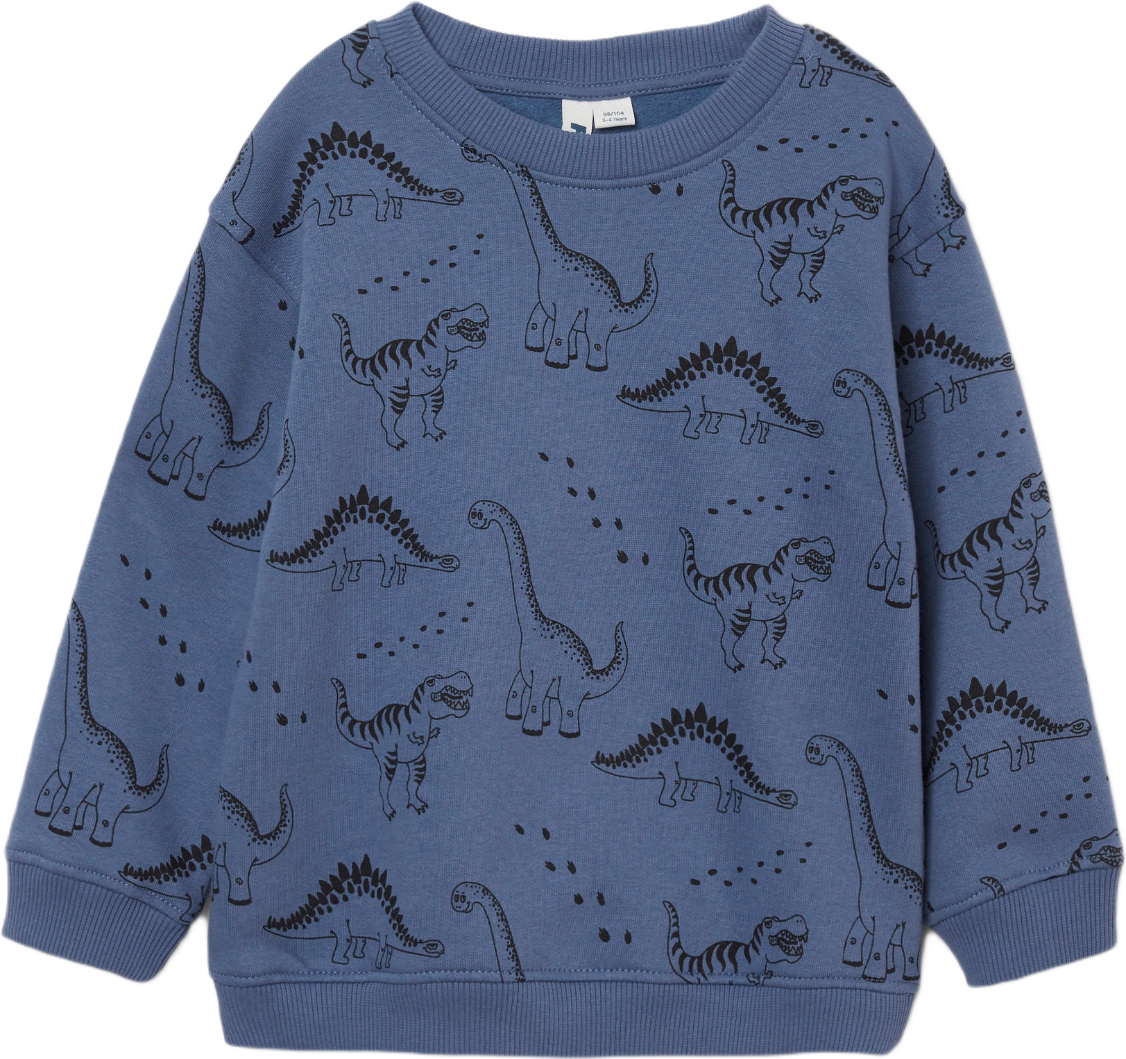 Collegetröja med tryck MILES, från RIKIKI, i färgen Blue/Black.