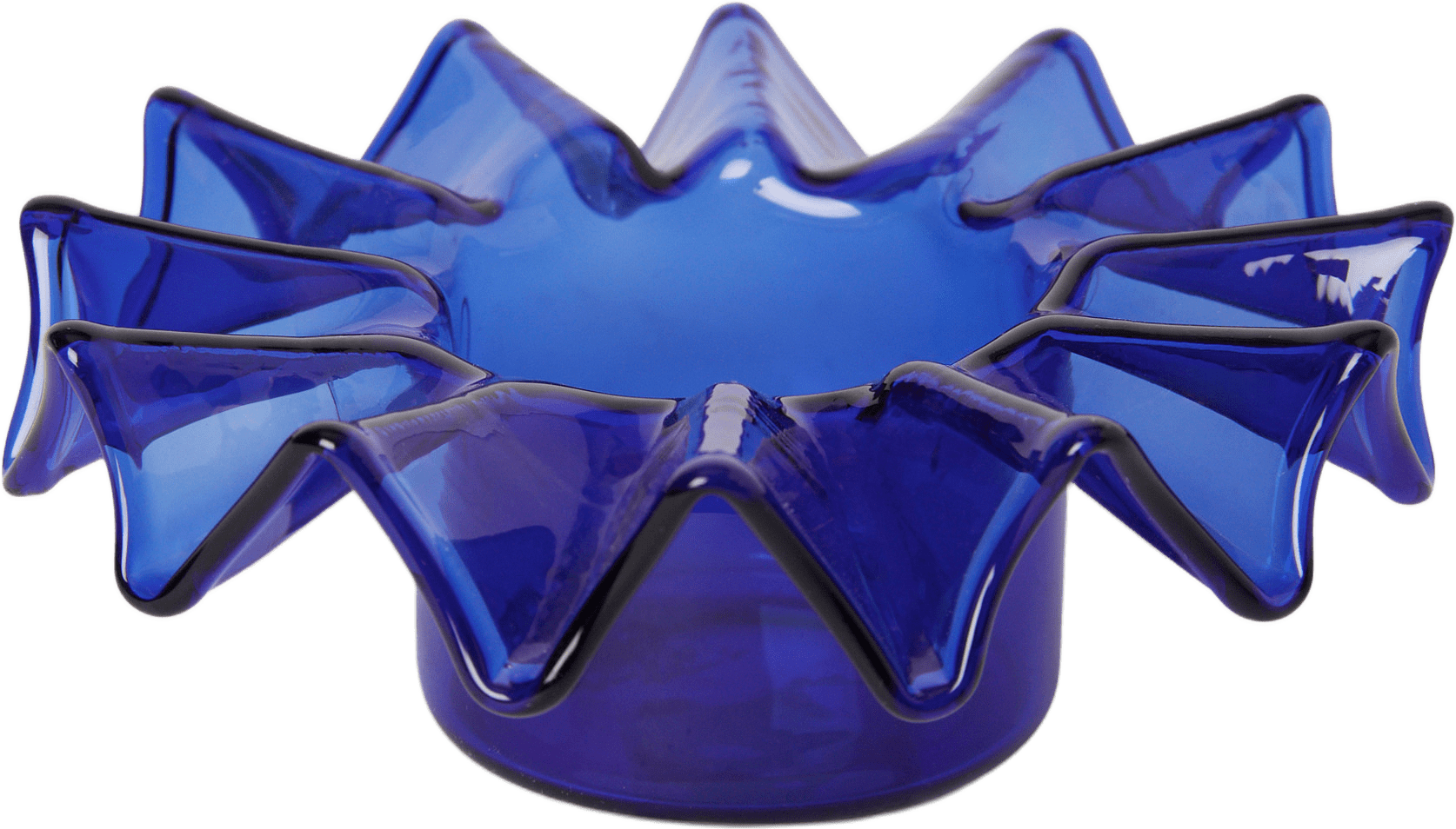 Ljuslykta PLEAT, från Åhléns Home, i färgen Strong Blue.