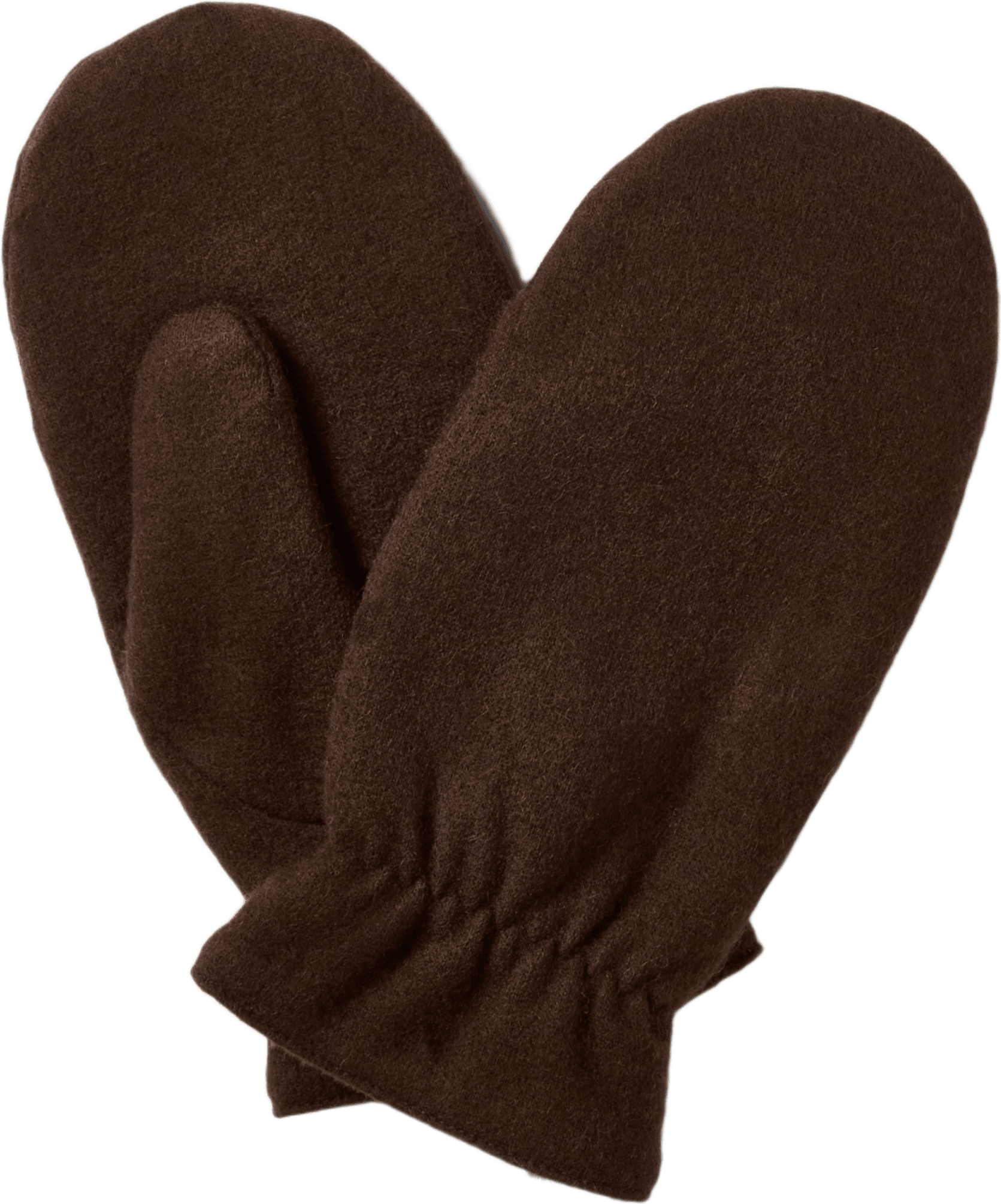 Filtade tumvantar med mjukt foder KATIE, från Å WOMAN, i färgen Dark Brown.