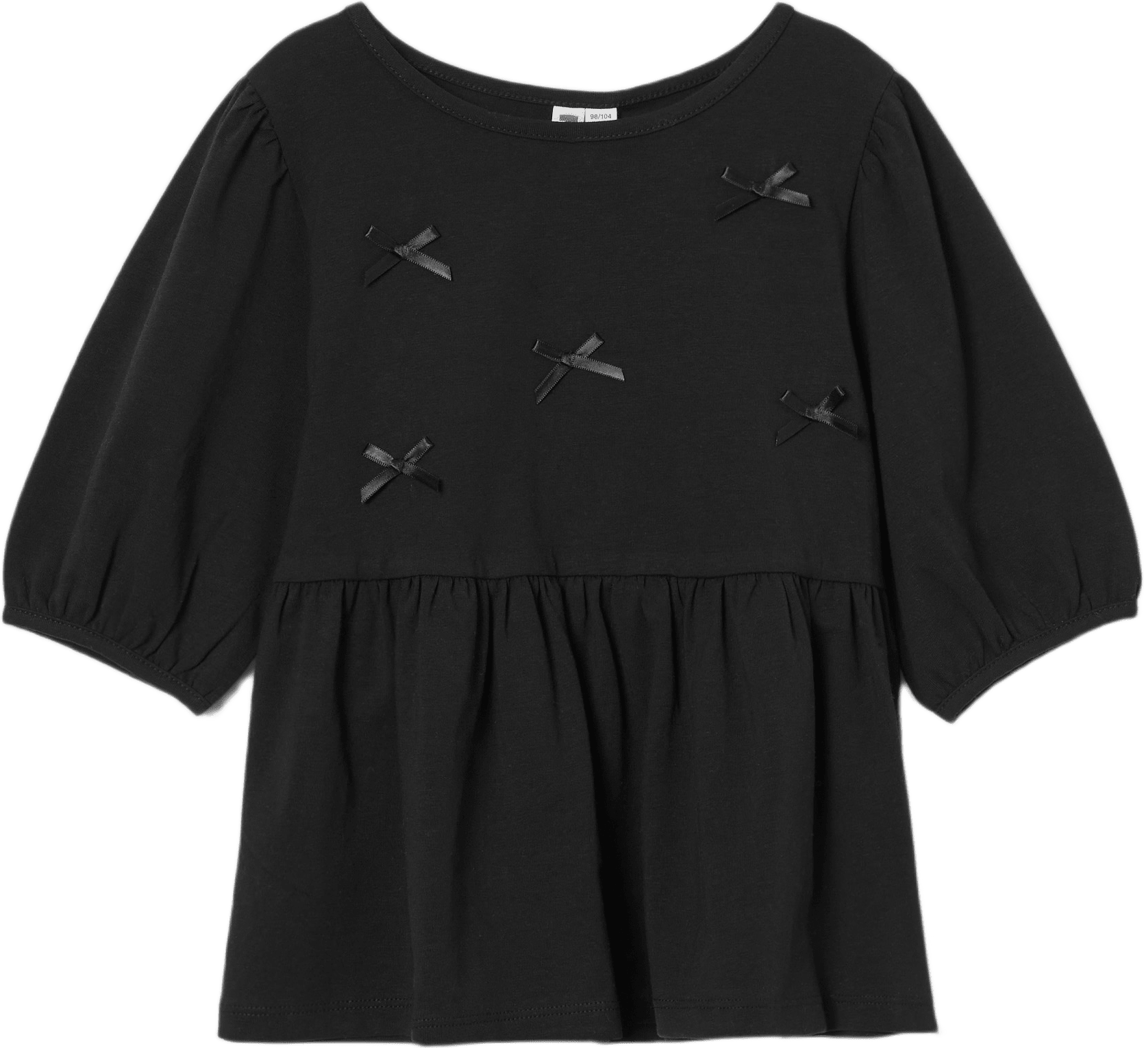 Blus med rosetter GINA, från RIKIKI, i färgen Black.