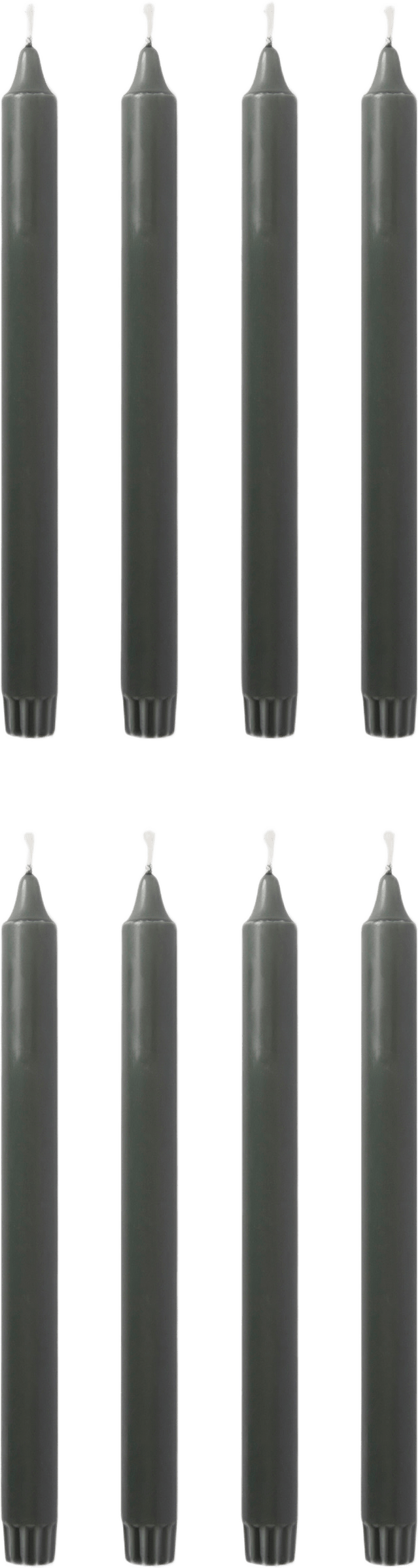 Kronljus 28 cm, 8-pack, från Åhléns Home, i färgen Antique Green.