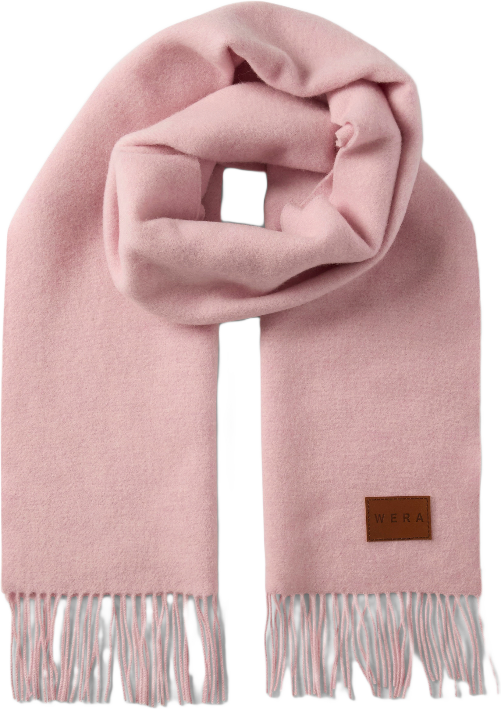 Halsduk i ull FRANCA, från Wera, i färgen Light Pink.