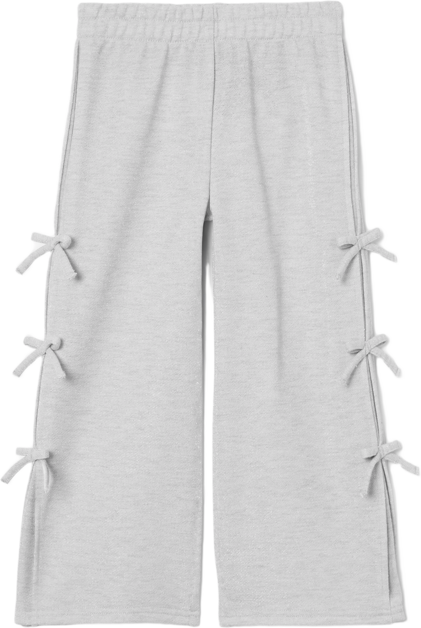 Glittriga byxor med rosetter LINDA, från RIKIKI, i färgen Silver.