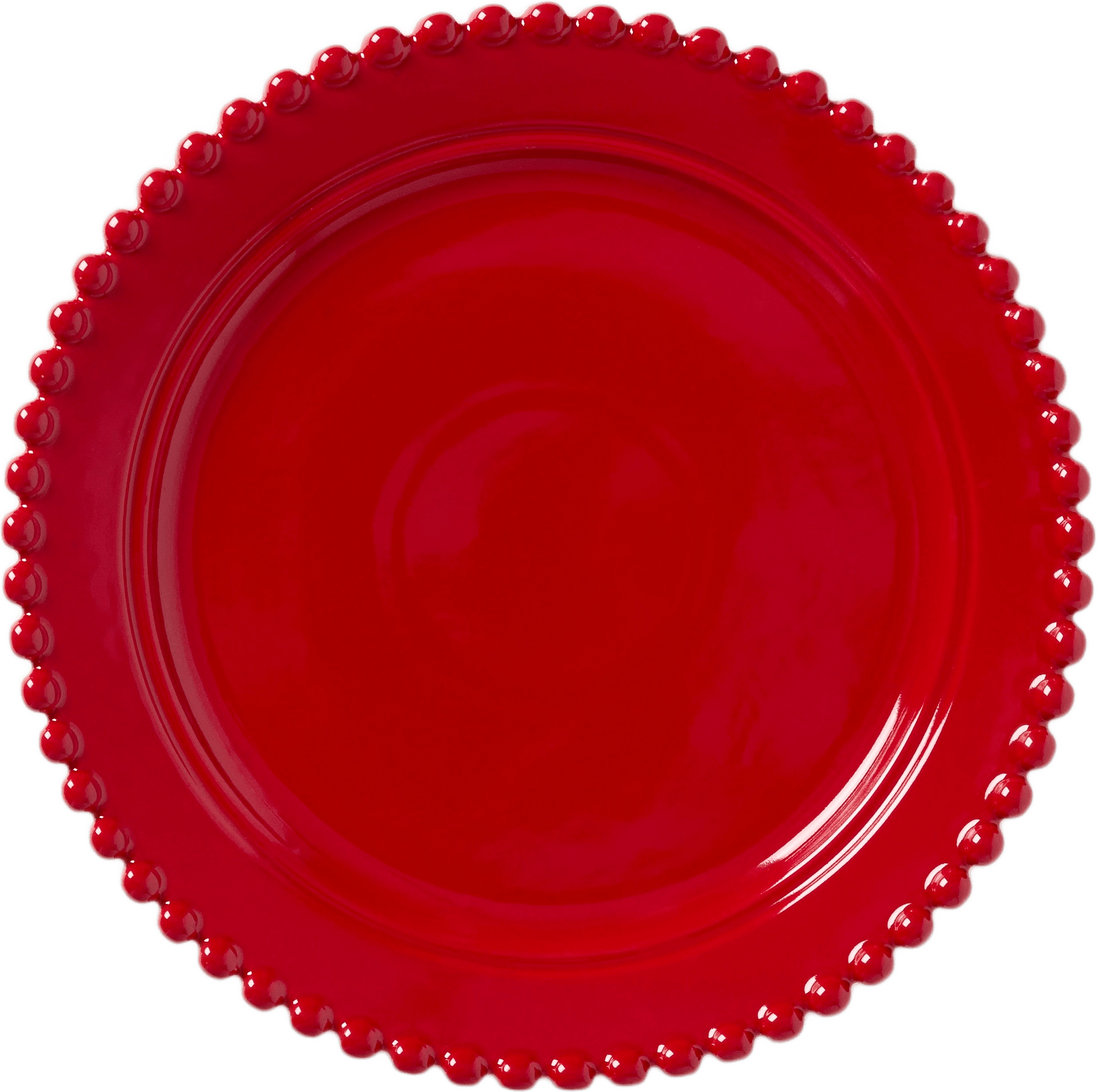 Tallrik POLLY 27 cm, från Åhléns Home, i färgen Red.