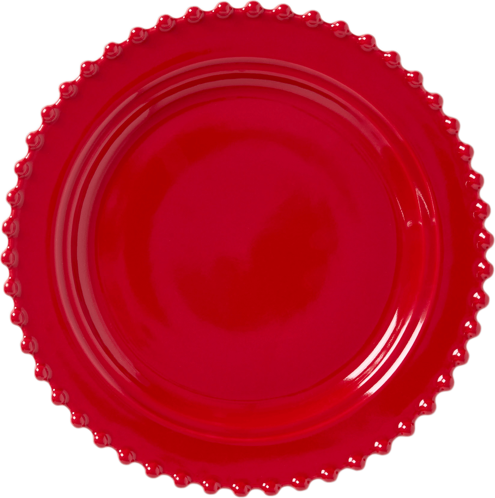 Assiett POLLY 21 cm, från Åhléns Home, i färgen Red.