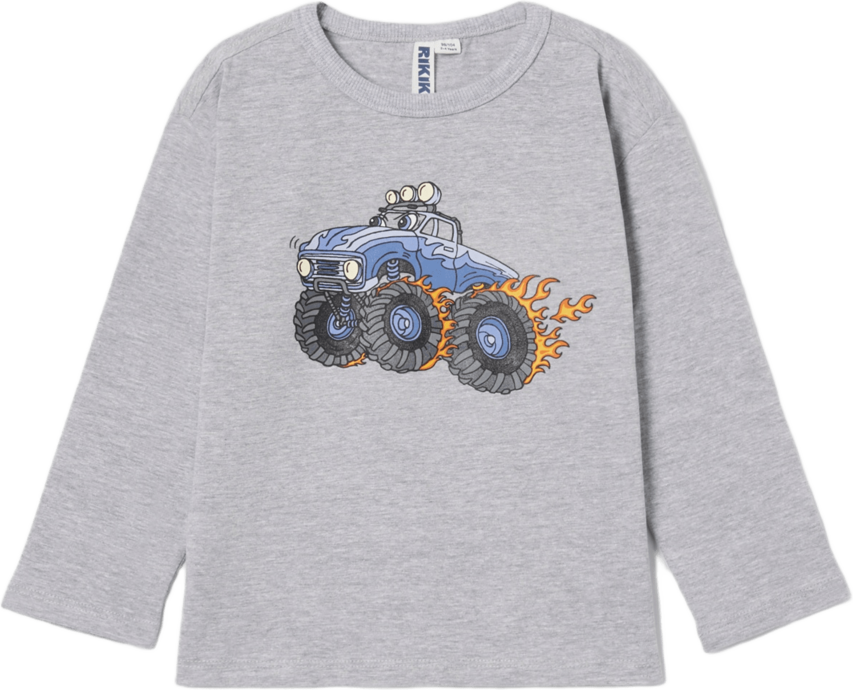 Långärmad t-shirt VENICE, från RIKIKI, i färgen Grey Melange.