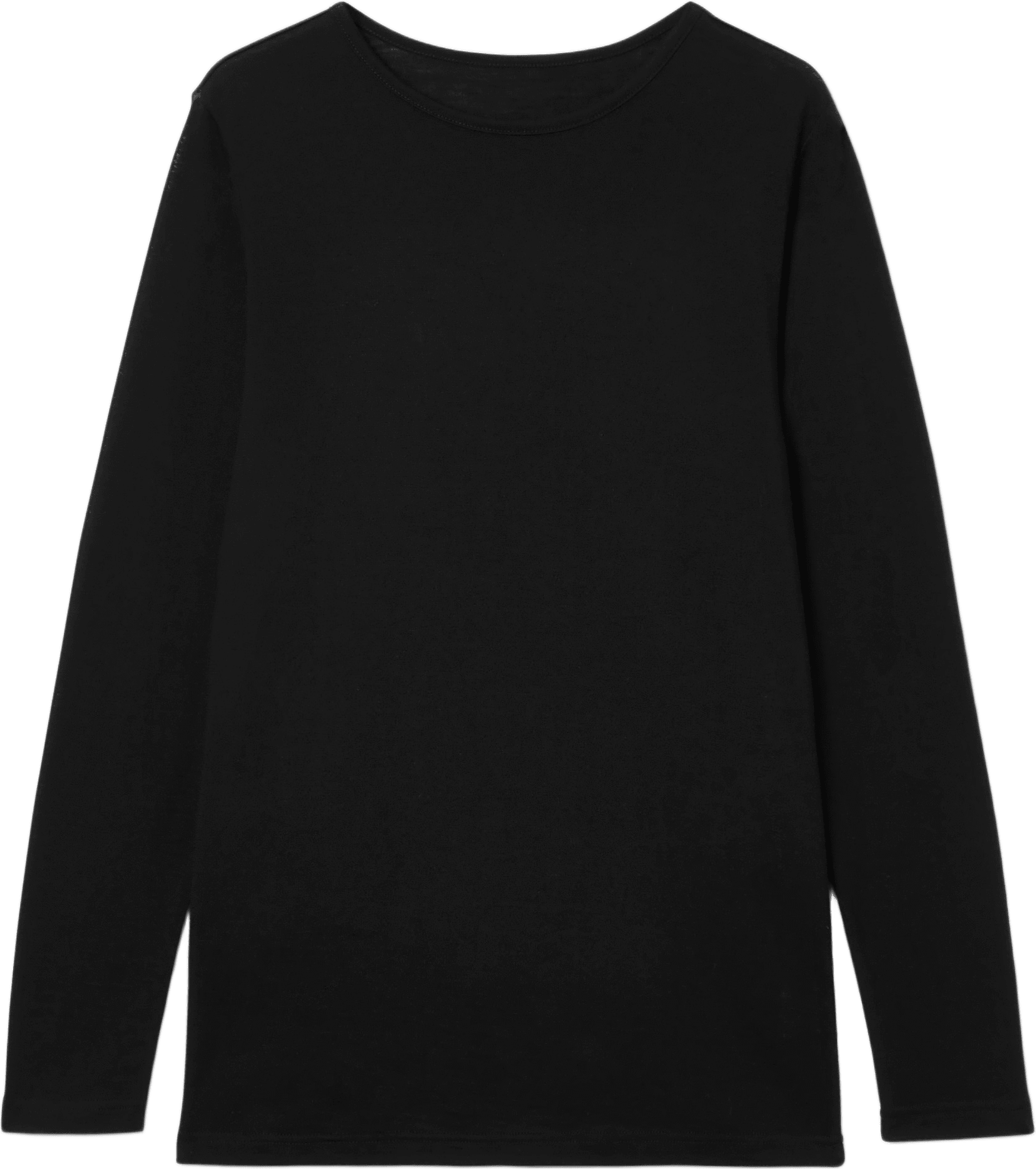 Långärmad tröja i merinoull URBAN, från Å, i färgen Black.