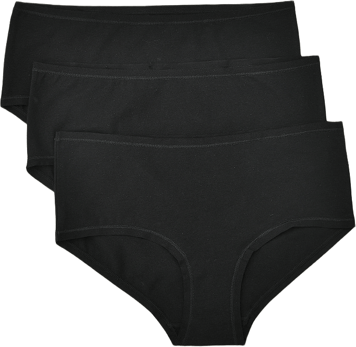 Bomullstrosor CELINA, 3-pack, från Å WOMAN, i färgen Black.