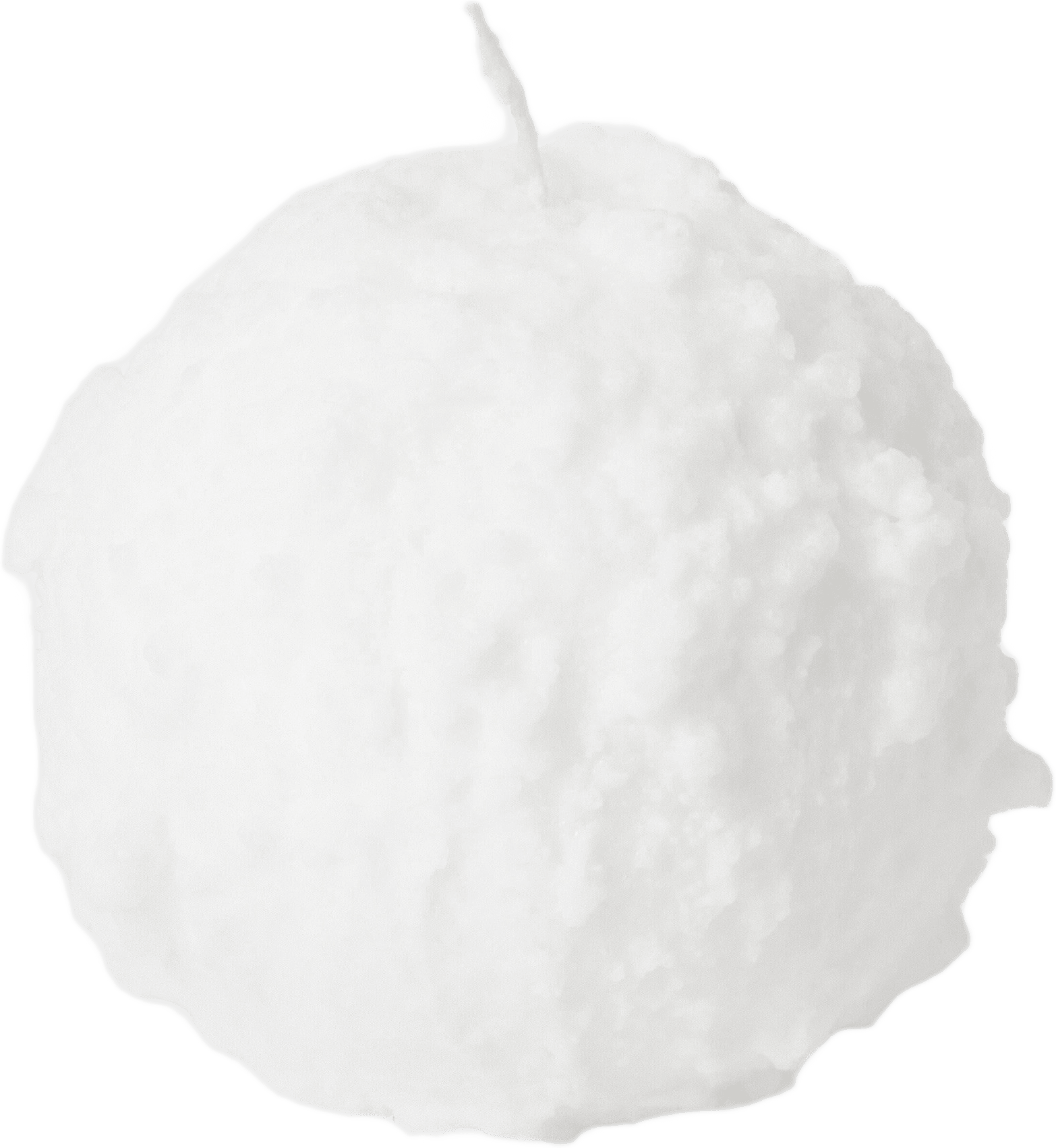 Snöbollsljus rund, från Åhléns Home, i färgen White.