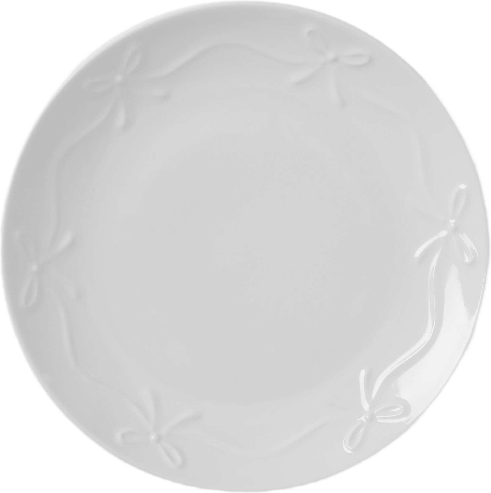 Assiett BOW 19 cm, från Åhléns Home, i färgen White.