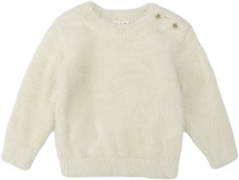 Lurvig babytröja LILA, från RIKIKI, i färgen White.