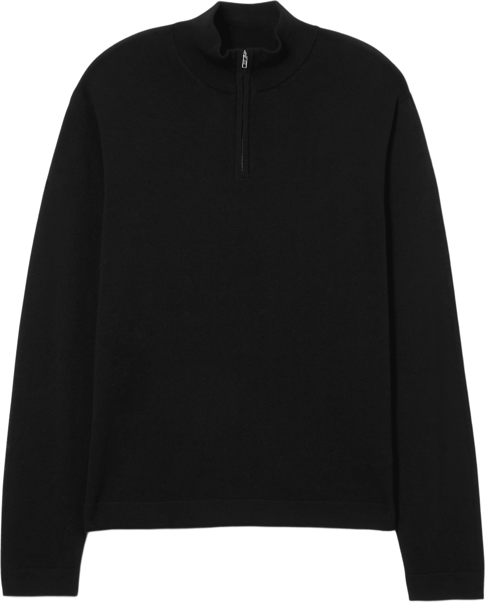 Ulltröja med half zip MAEL, från NORVIE, i färgen Black.