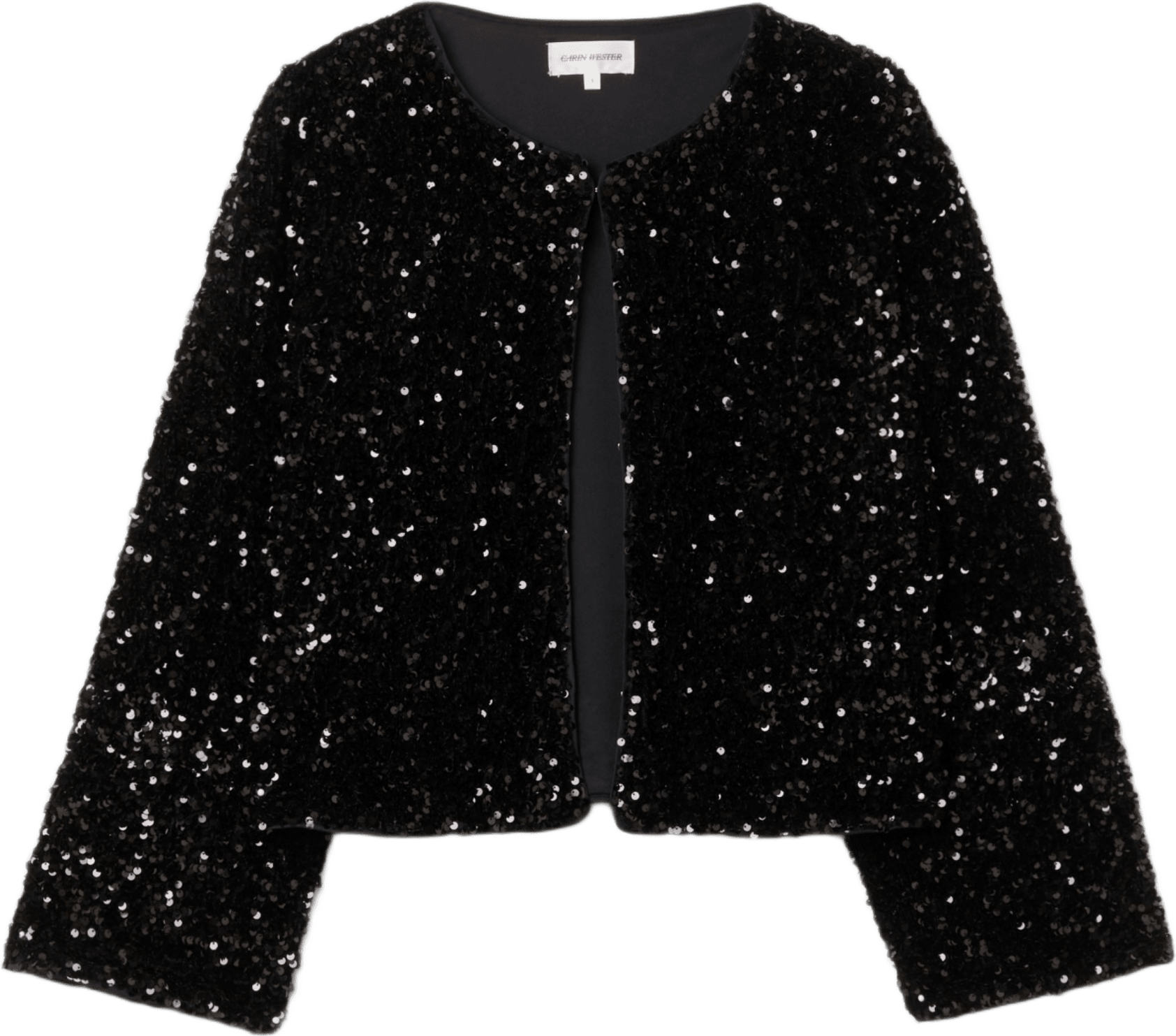 Cardigan med paljetter INGVI, från Carin Wester, i färgen Black.