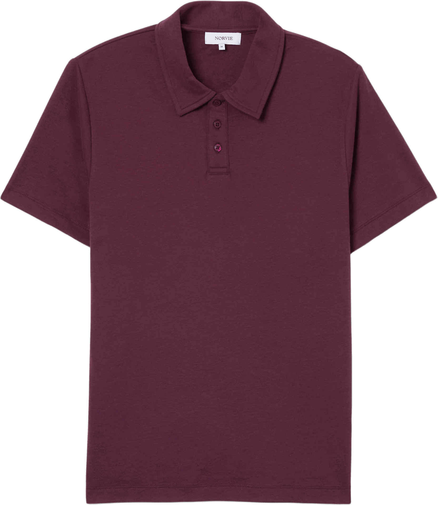 Pikétröja LAURENT, från NORVIE, i färgen Wine.
