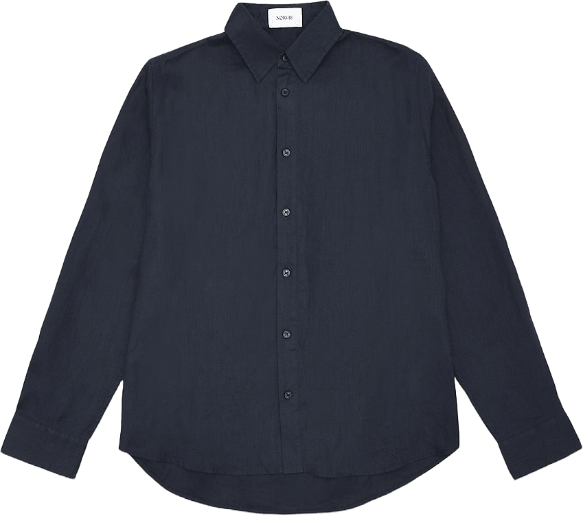 Linneskjorta KARL, från NORVIE, i färgen Navy.