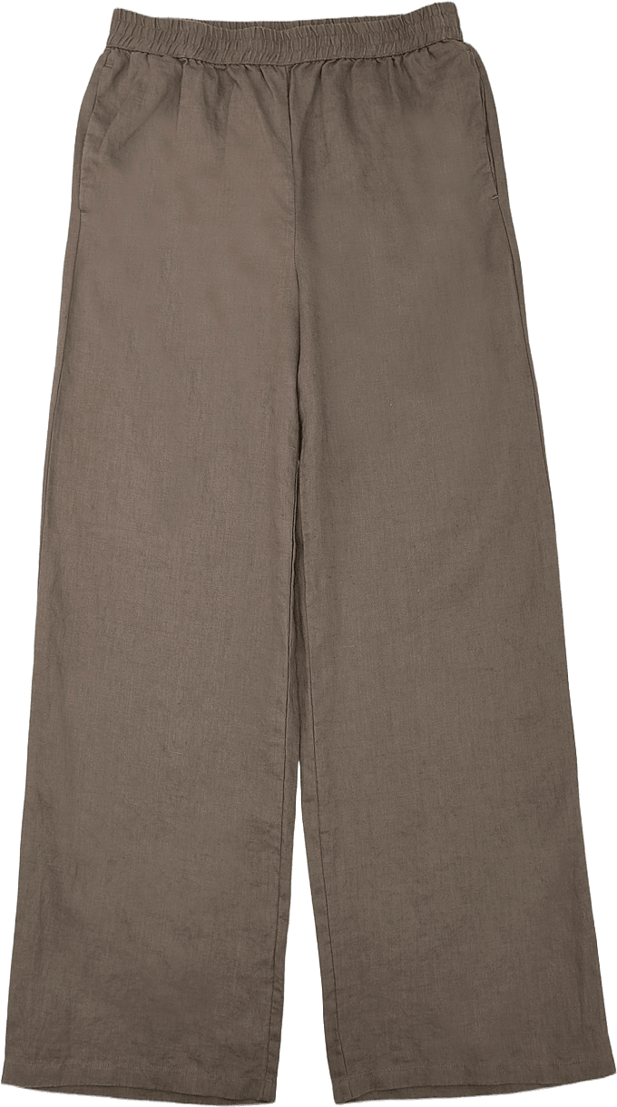 Linnebyxor DAPHNE, från Wera, i färgen Mole.