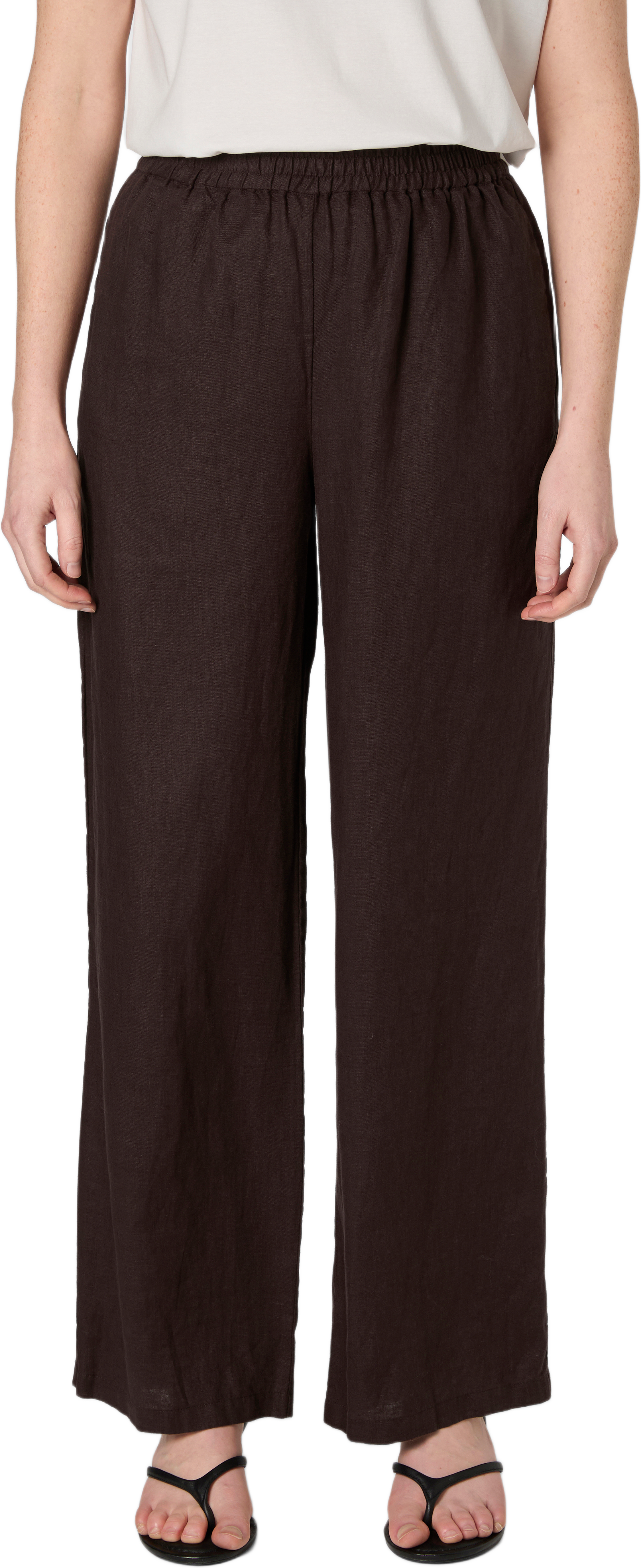 Linnebyxor DAPHNE, från Wera, i färgen Brown.