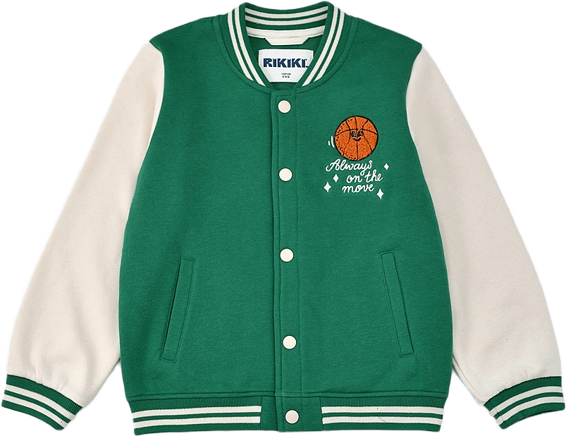 Baseballjacka BASEBALL, från RIKIKI, i färgen Green 2.