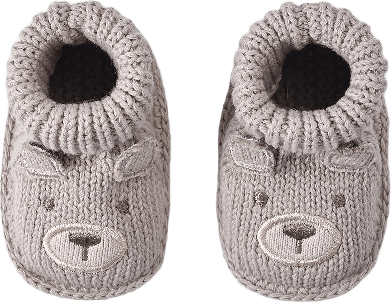 Stickade tossor SWAN, från RIKIKI, i färgen Bear Brown.