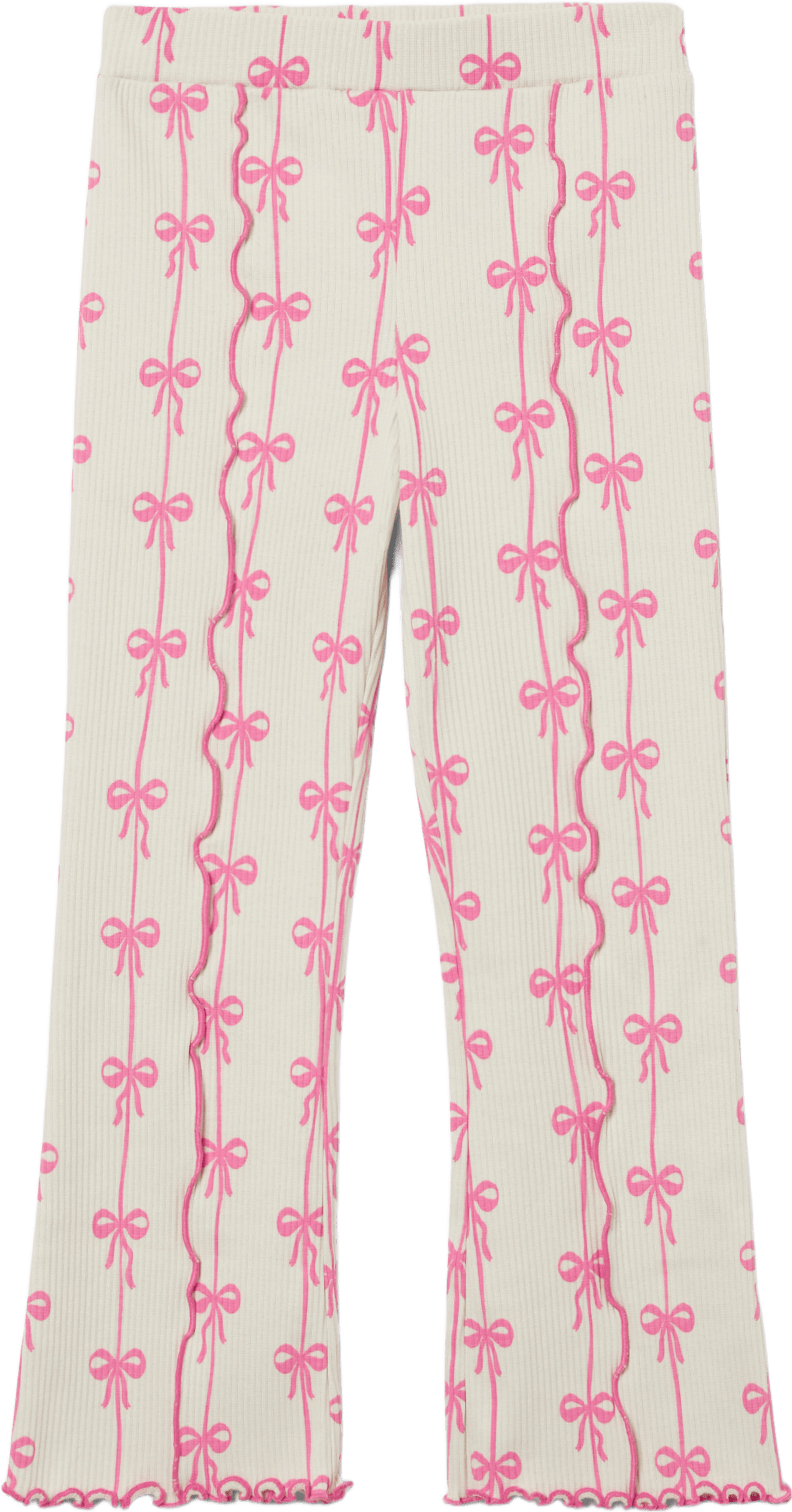 Utsvängda leggings ALBA, från RIKIKI, i färgen Pink Bow.