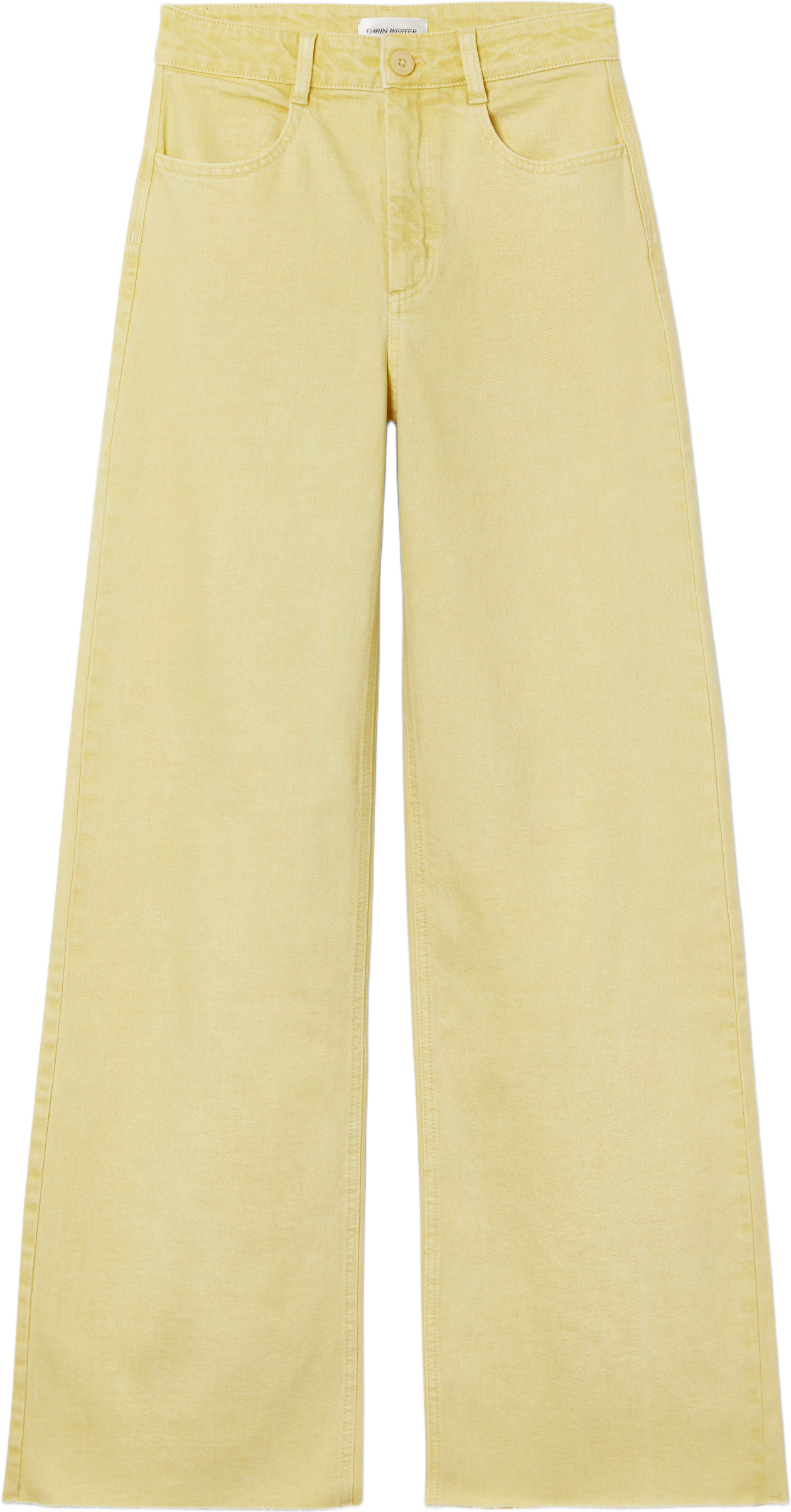 Vida byxor med hög midja IKA, från Carin Wester, i färgen Light Yellow.