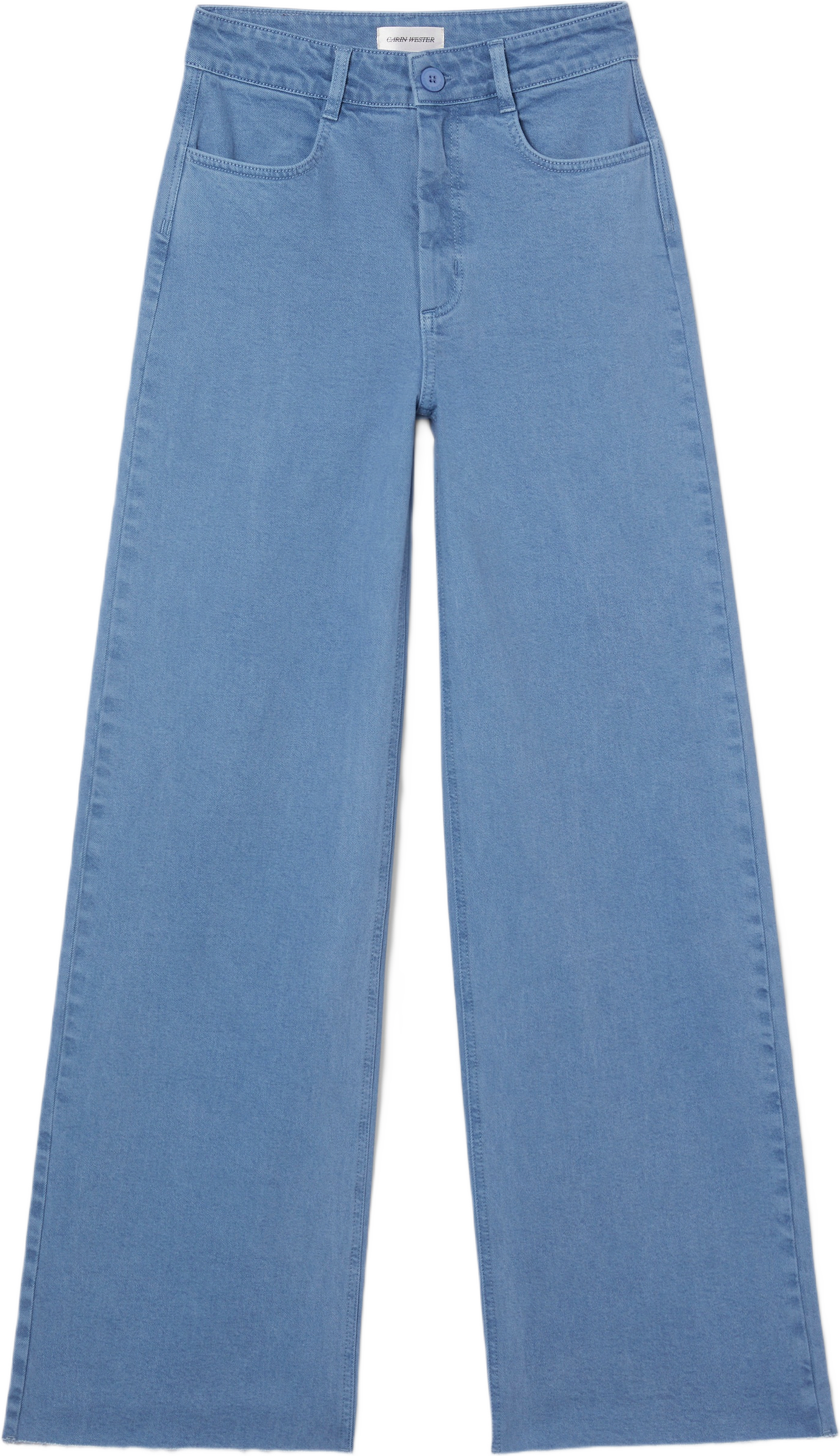 Vida byxor med hög midja IKA, från Carin Wester, i färgen Vintage Blue.