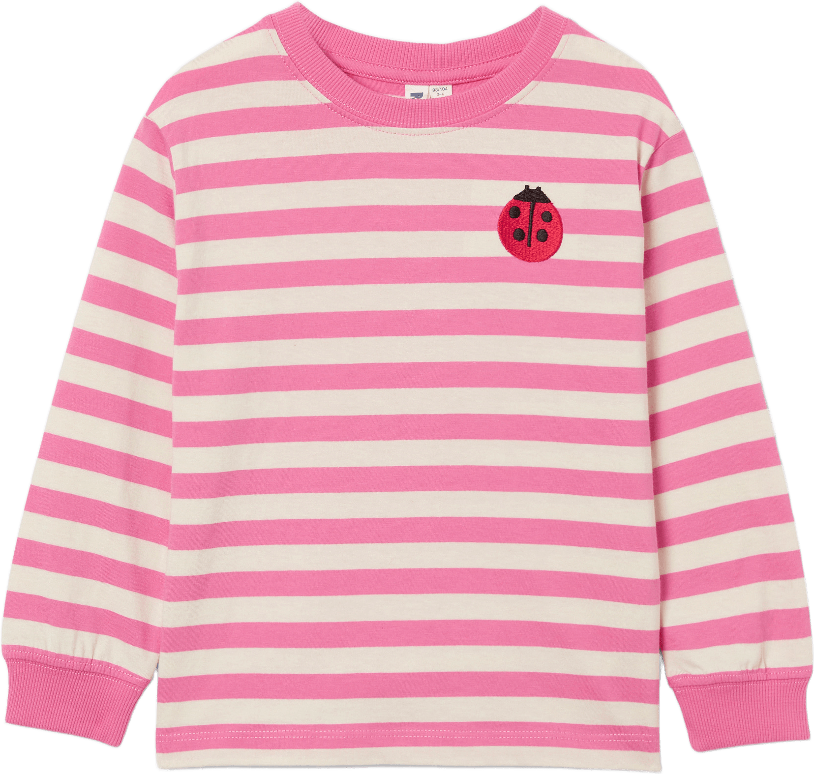 Randig tröja NADA, från RIKIKI, i färgen Pink Stripe.