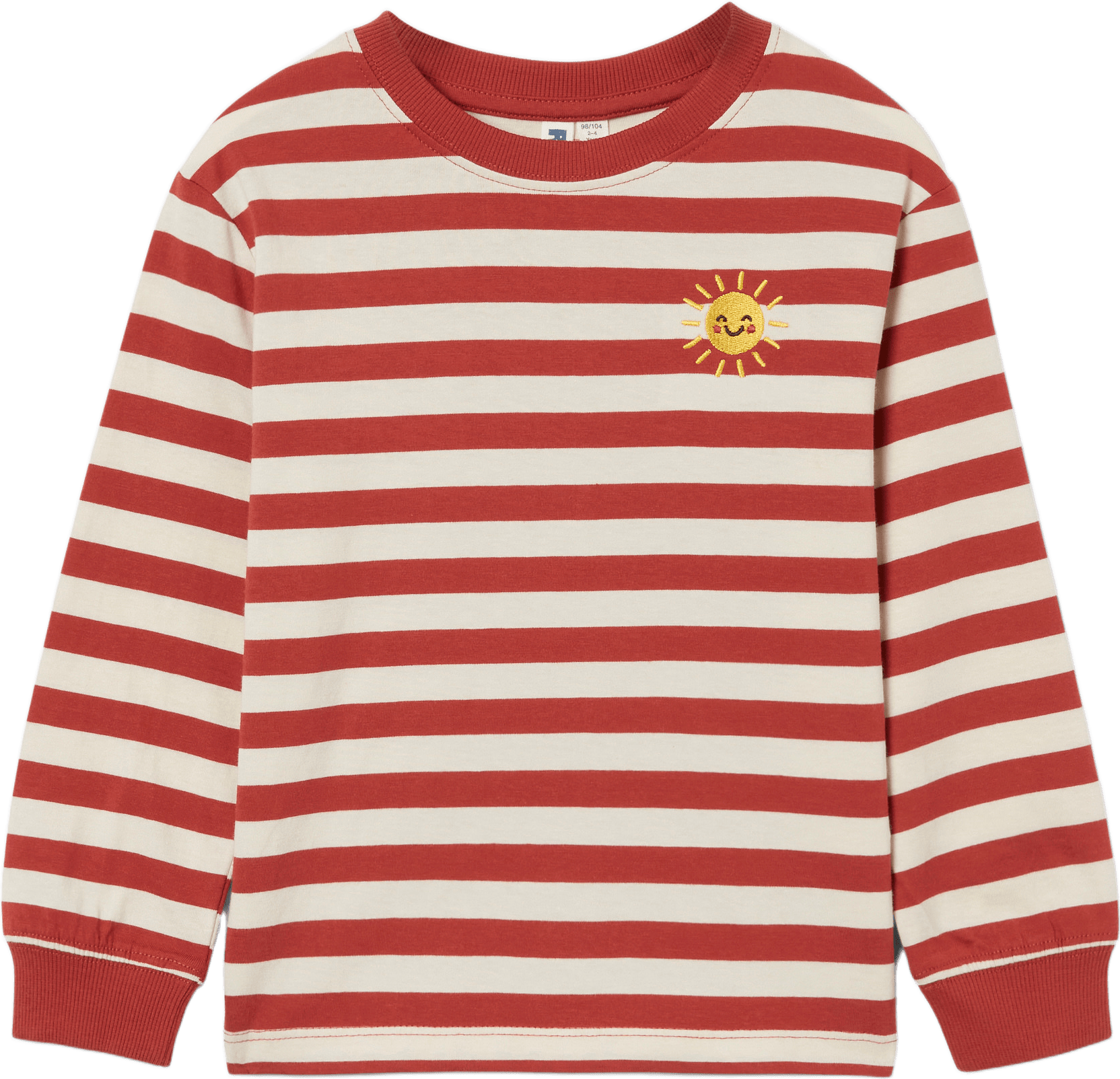 Randig tröja NADA, från RIKIKI, i färgen Red 2.