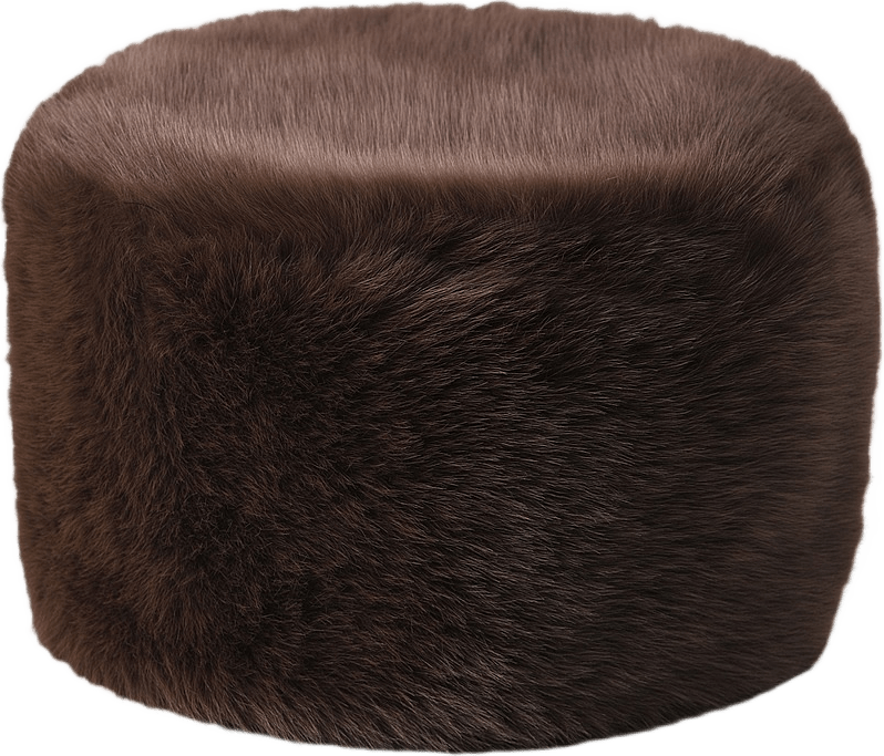 Mössa i fuskpäls AMY, från Carin Wester, i färgen Dark Brown.