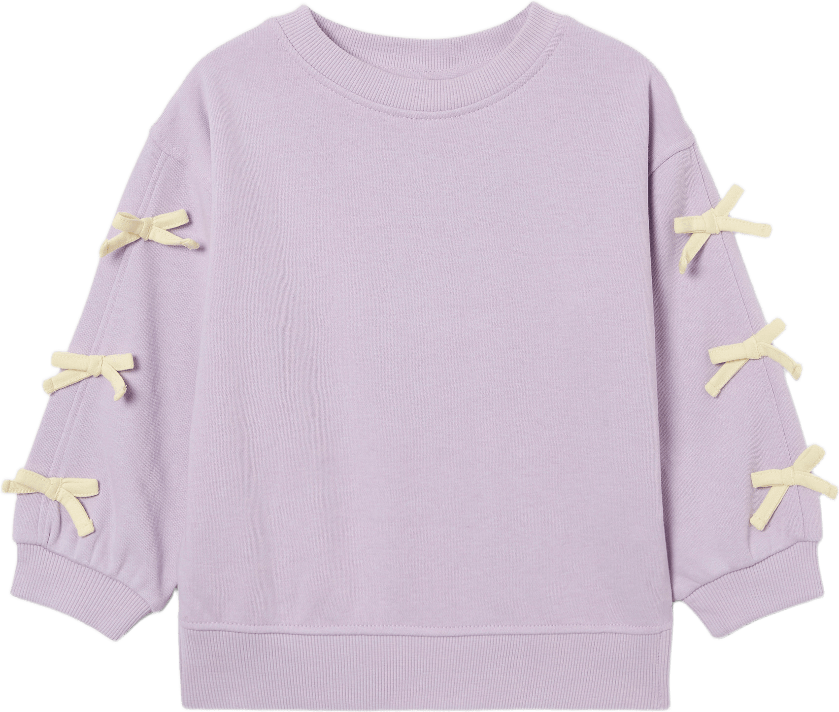 Collegetröja med rosetter NICE, från RIKIKI, i färgen Purple.