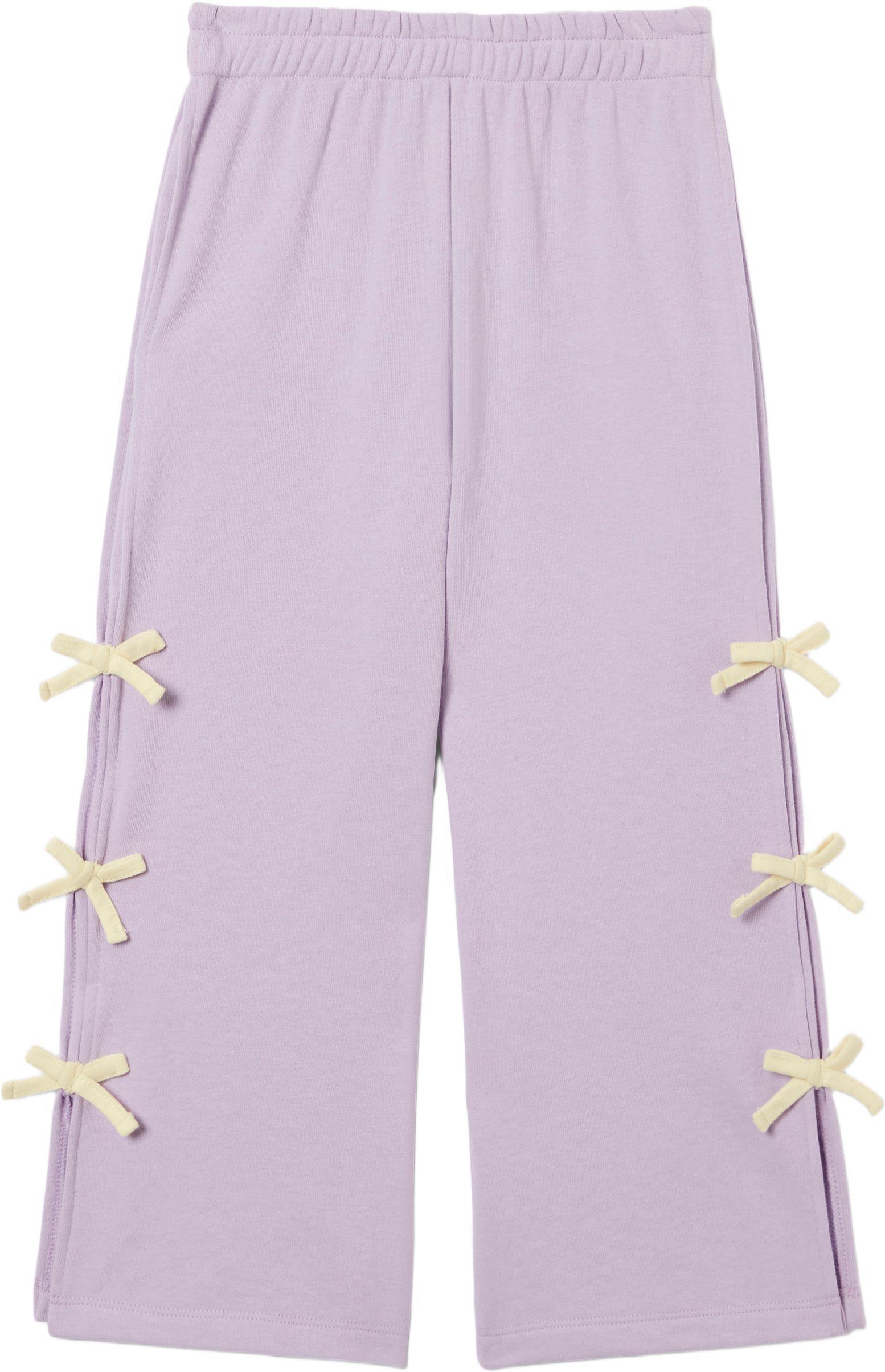 Mjukisbyxor med rosetter LINDA, från RIKIKI, i färgen Purple.