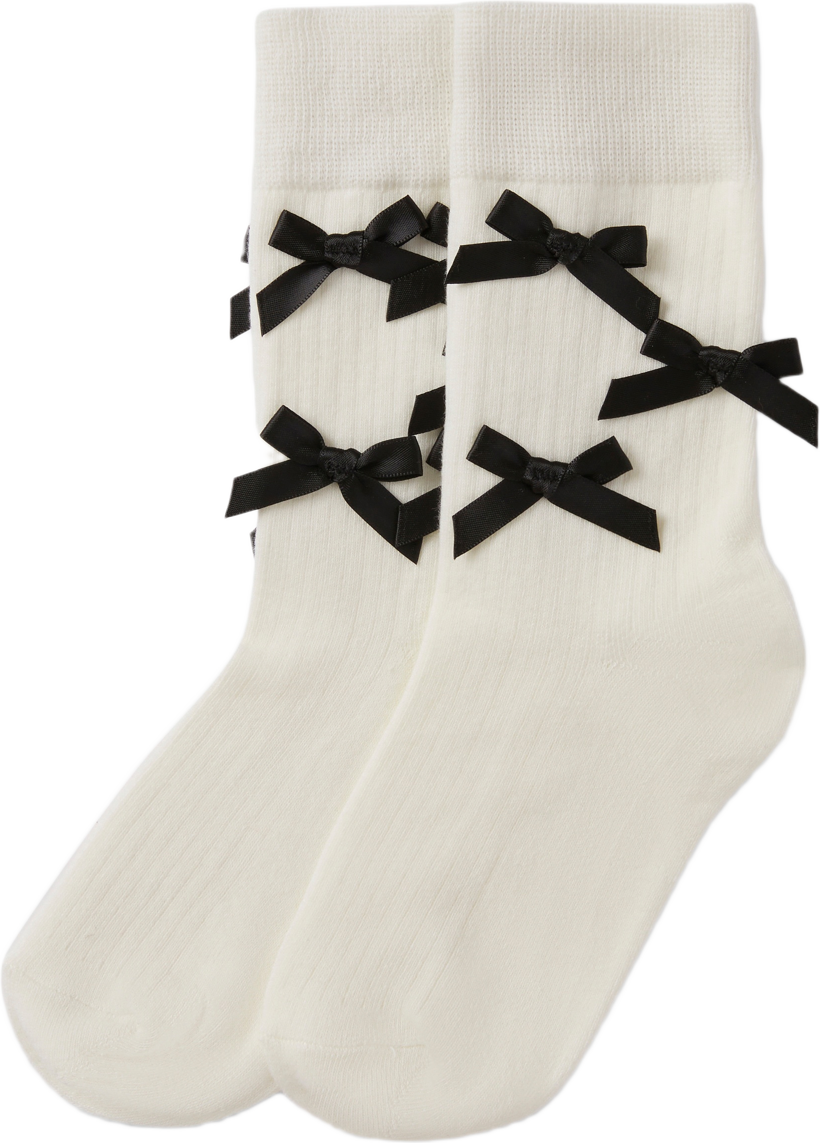 Strumpor med rosett, från Å WOMAN, i färgen White.