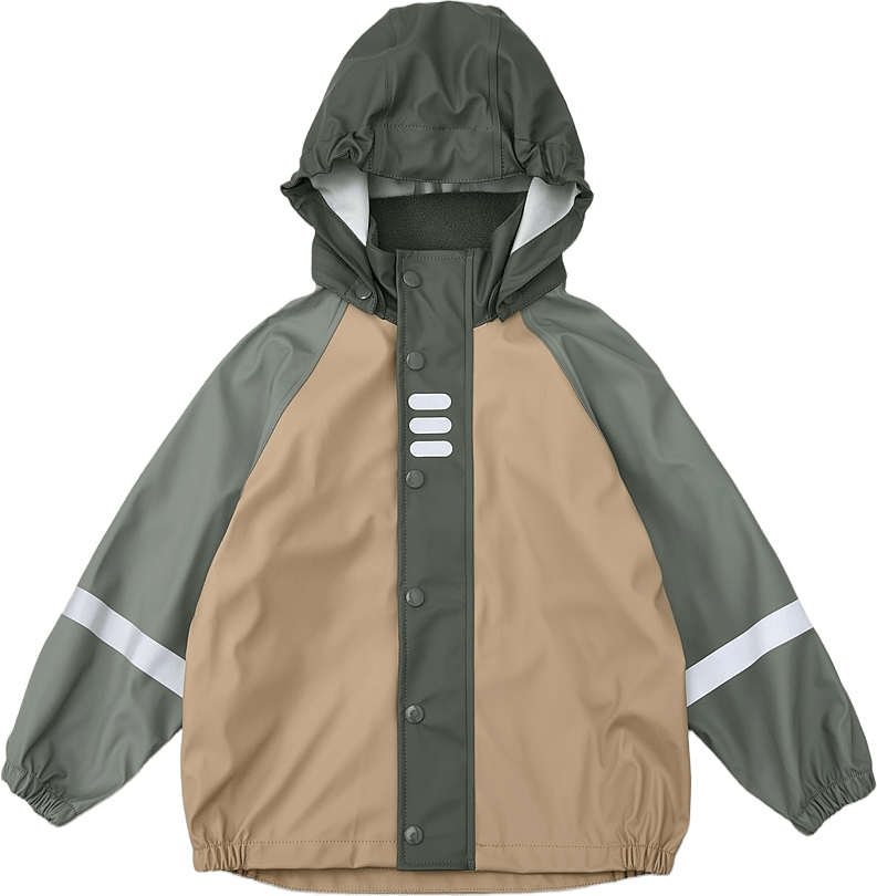 Regnjacka CHIA, från RIKIKI, i färgen Blocking.