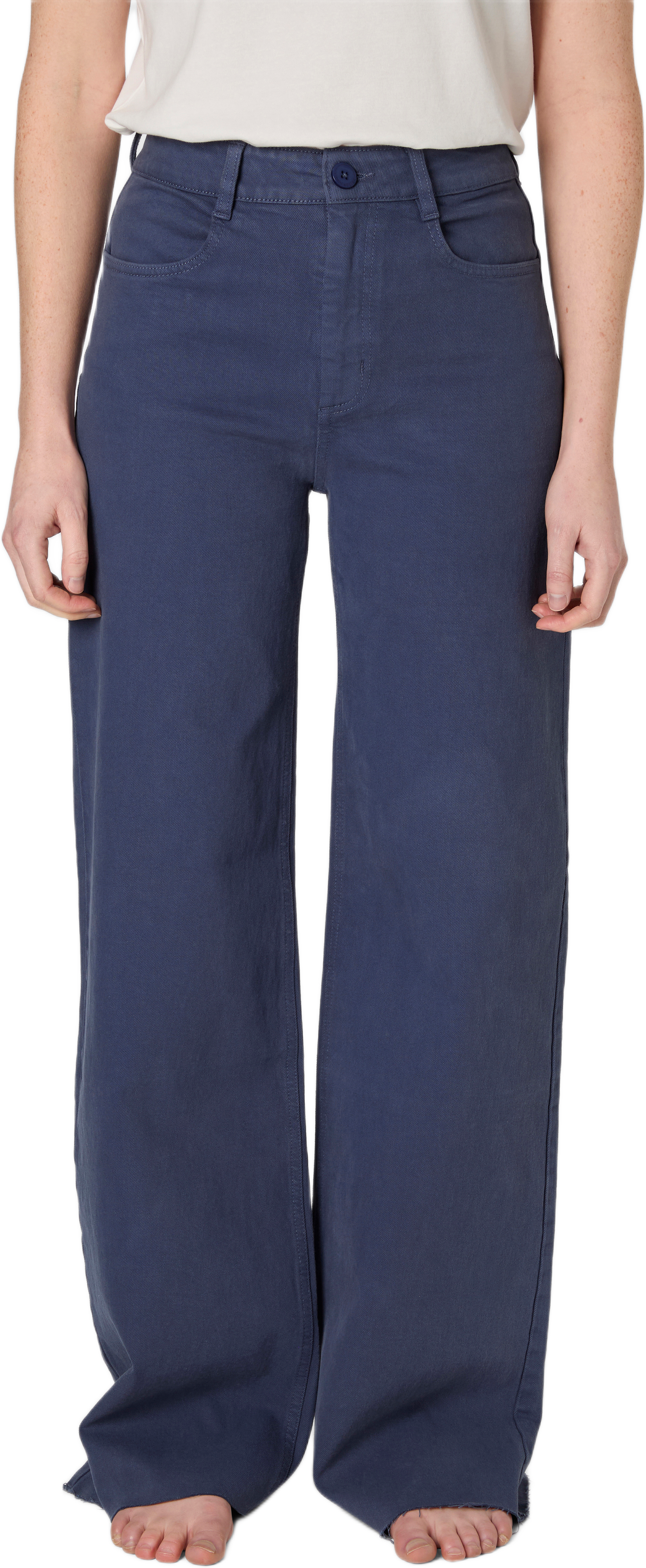 Vida byxor med hög midja IKA, från Carin Wester, i färgen French Blue.