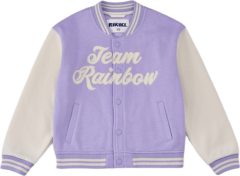 Baseballjacka BETINA, från RIKIKI, i färgen Purple.