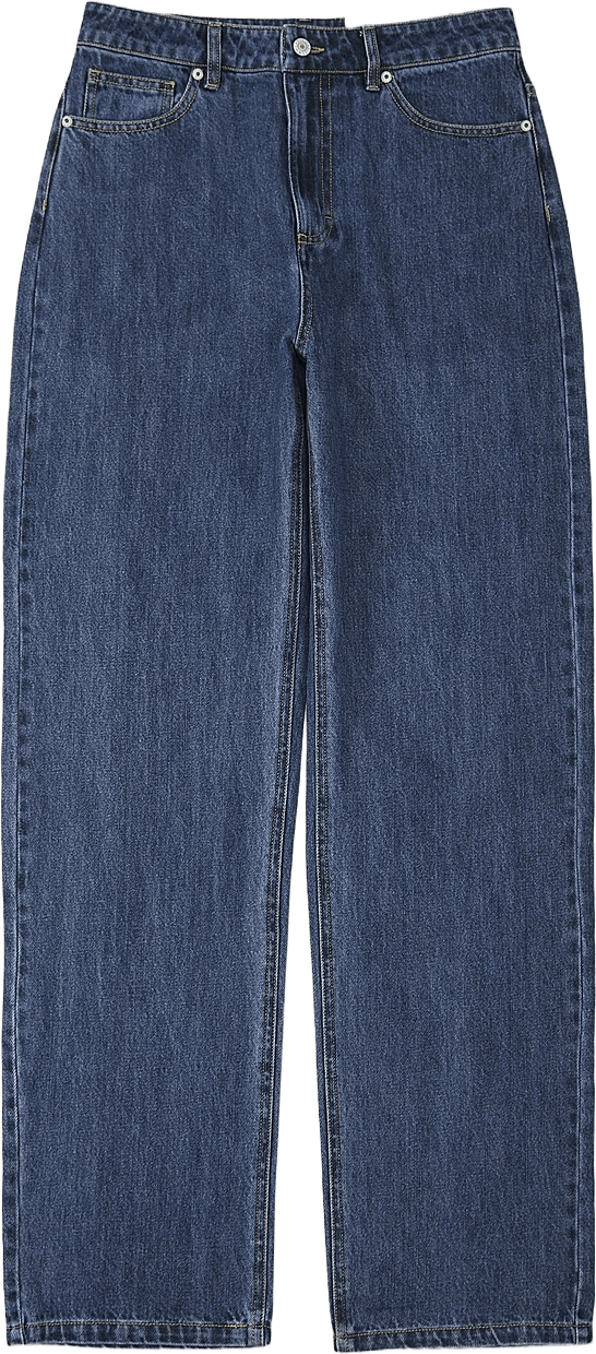 Raka jeans YASEMINE, från Carin Wester, i färgen Mid Blue.