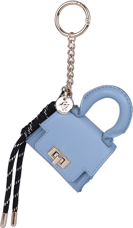 Väskdekoration POPPY, från Carin Wester, i färgen Bag Blue.