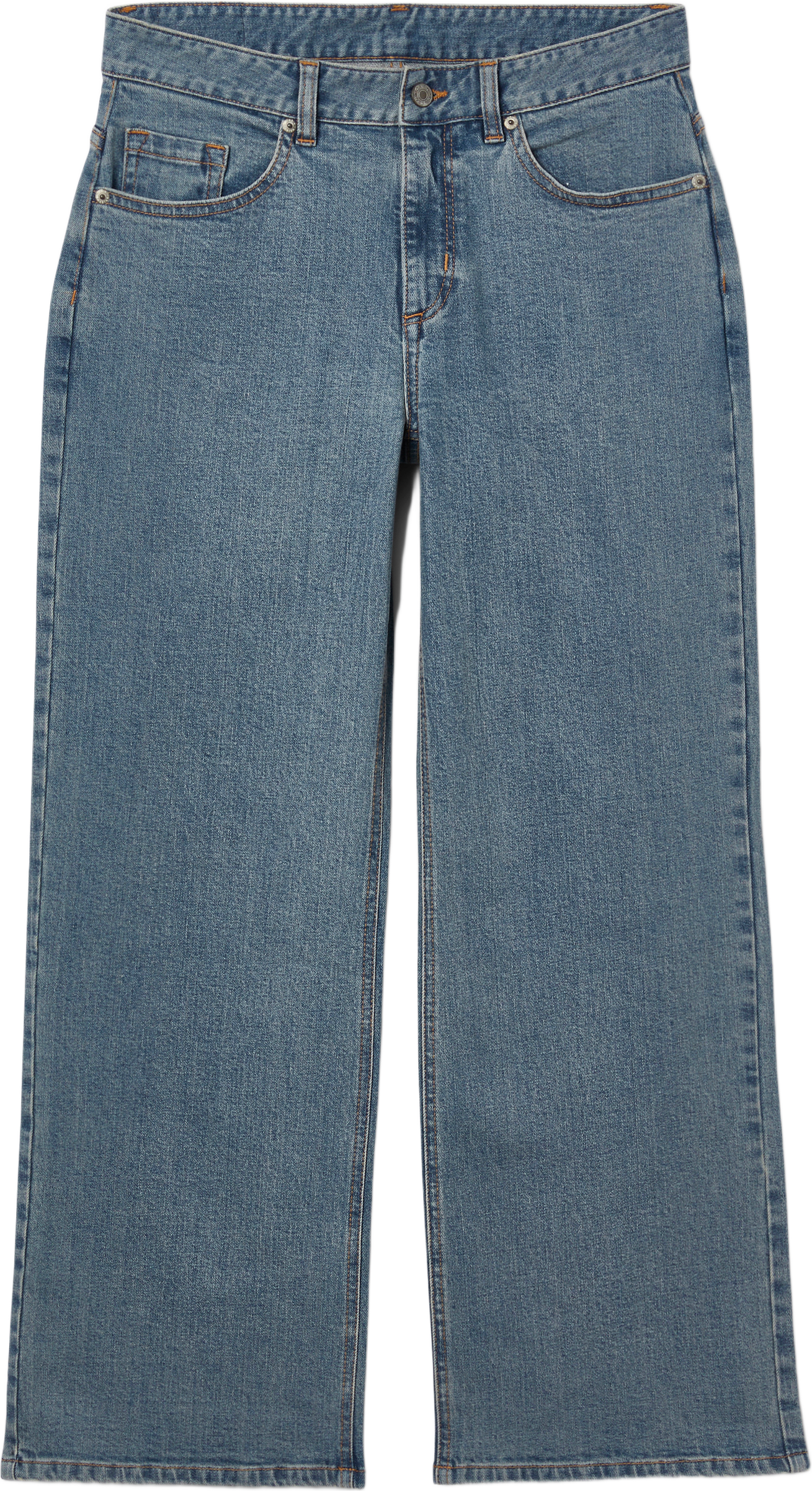 Croppade jeans med raka ben BROOKE, från Carin Wester, i färgen Vintage Blå.