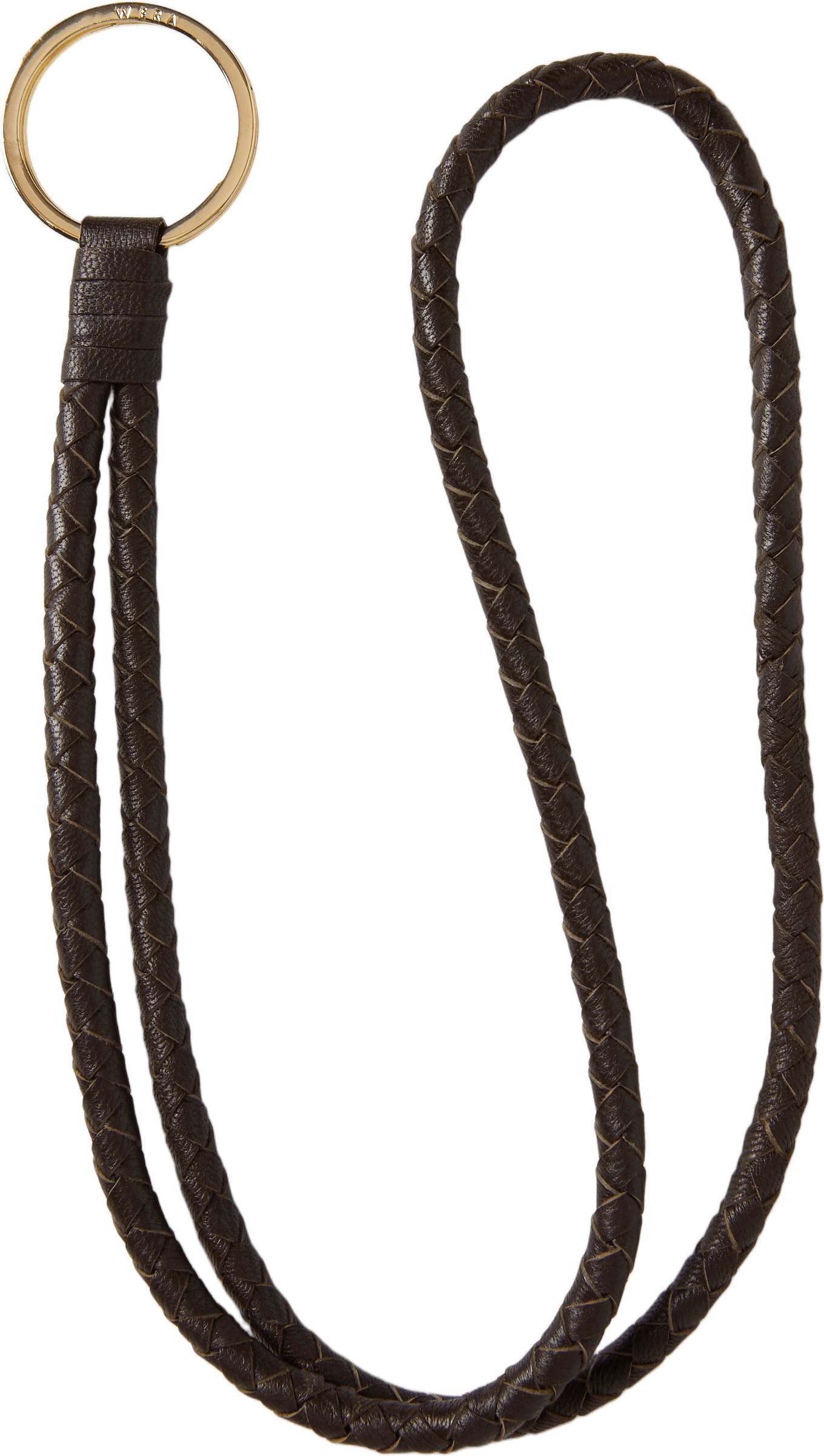 Nyckelband i skinn EDITH, från Wera, i färgen Dk Brown.