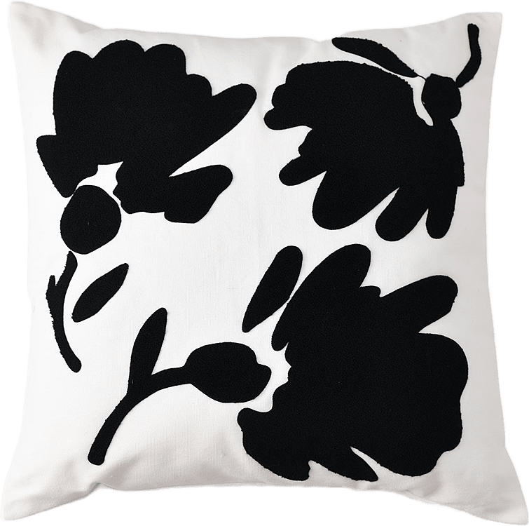 Kuddfodral AGNES 50x50 cm, från Åhléns Home, i färgen Off White/Black.