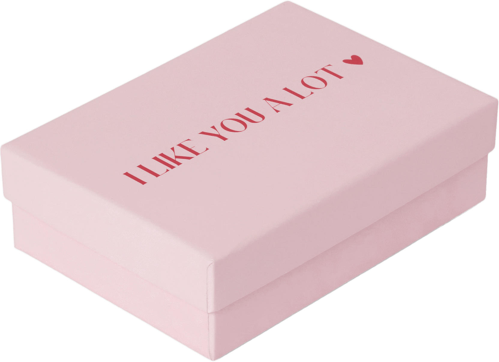 Presentask med lock 7,5x10,5 cm, från Åhléns Home, i färgen Pink/Red.