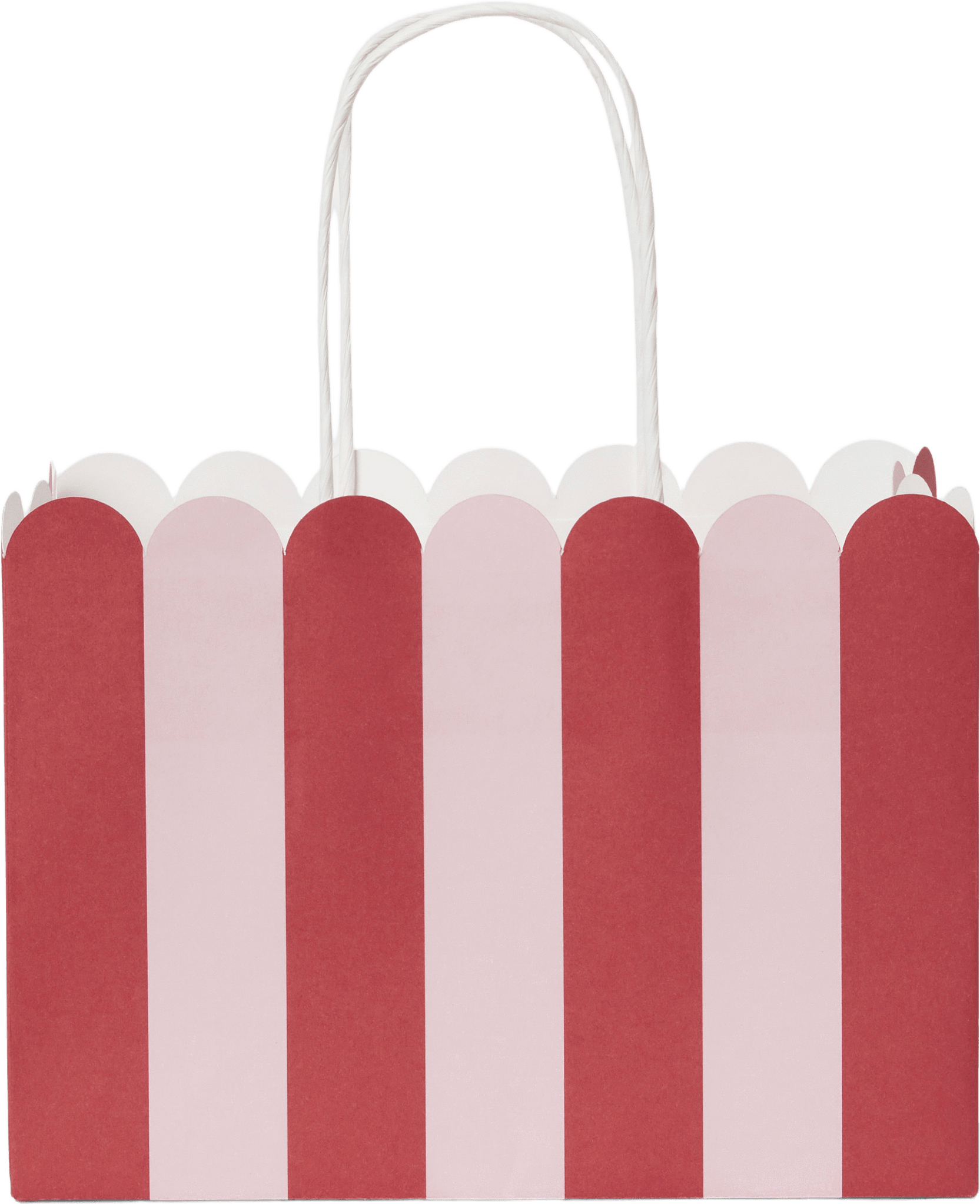 Presentpåse FRILL STRIPE, från Åhléns Home, i färgen Pink/Red.