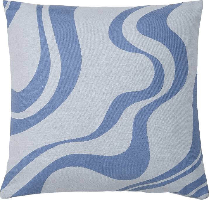 Jacquardvävt kuddfodral LOVIS 50x50 cm, från Åhléns Home, i färgen Multi Blue.